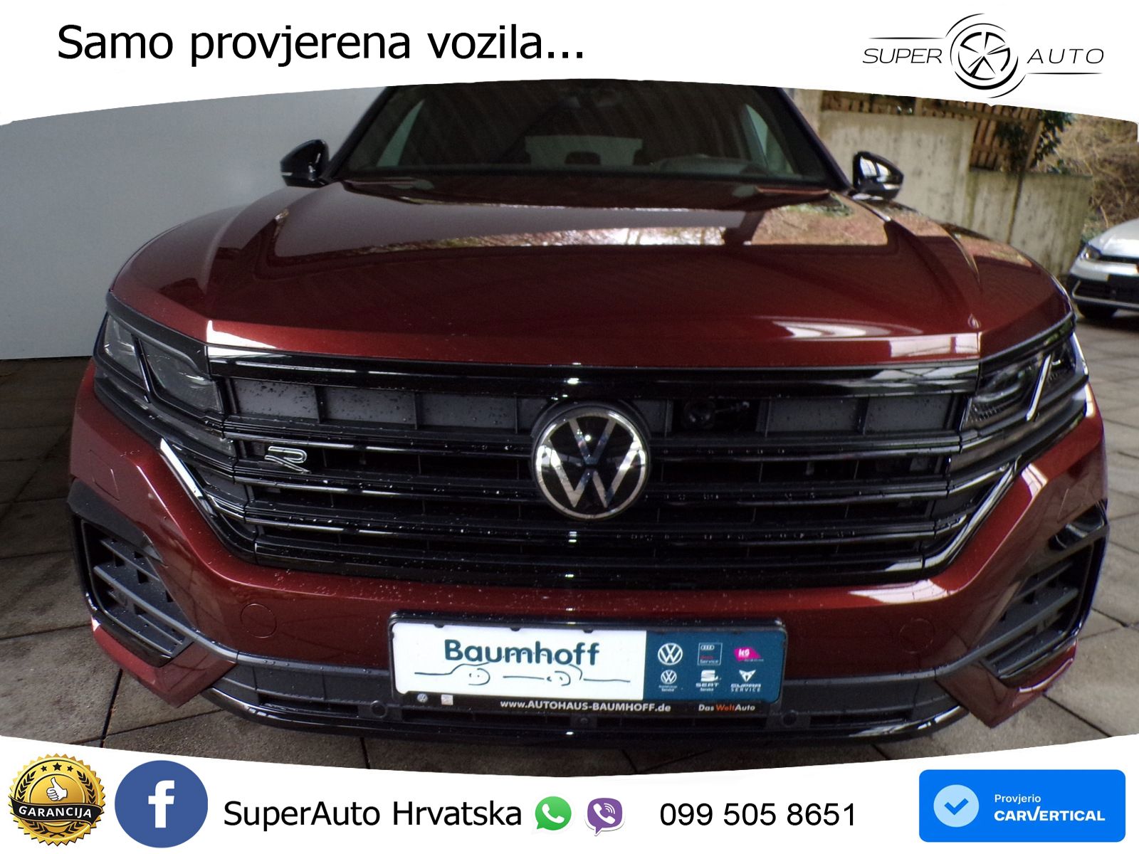 Volkswagen Touareg 3.0 V6 TDI (286 KS) 4MOTION Tiptronic R-Line ZRAČNI+ACC+GR SJED+KAM+PANO