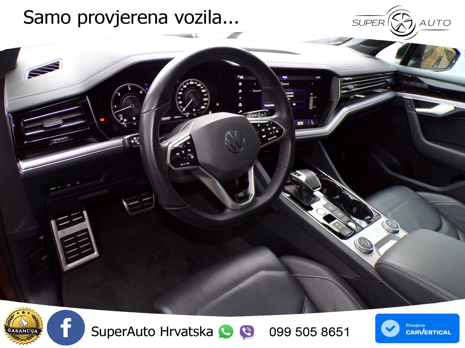 Volkswagen Touareg 3.0 V6 TDI (286 KS) 4MOTION Tiptronic R-Line ZRAČNI+ACC+GR SJED+KAM+PANO