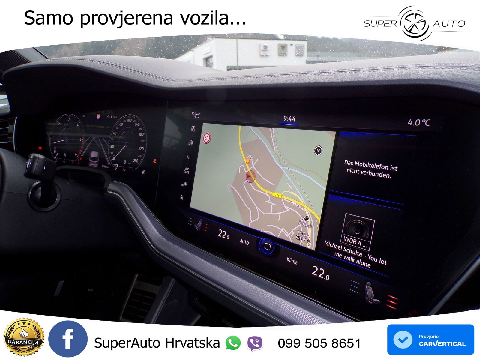 Volkswagen Touareg 3.0 V6 TDI (286 KS) 4MOTION Tiptronic R-Line ZRAČNI+ACC+GR SJED+KAM+PANO