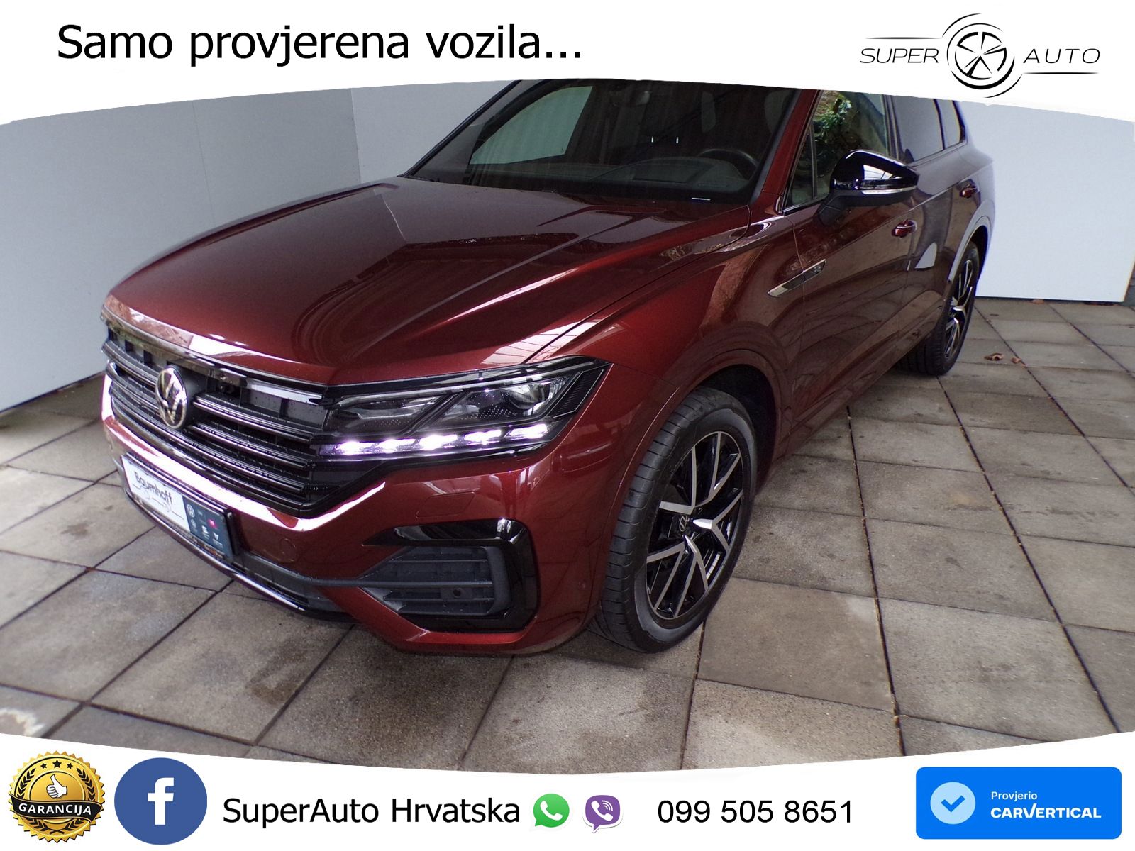 Volkswagen Touareg 3.0 V6 TDI (286 KS) 4MOTION Tiptronic R-Line ZRAČNI+ACC+GR SJED+KAM+PANO