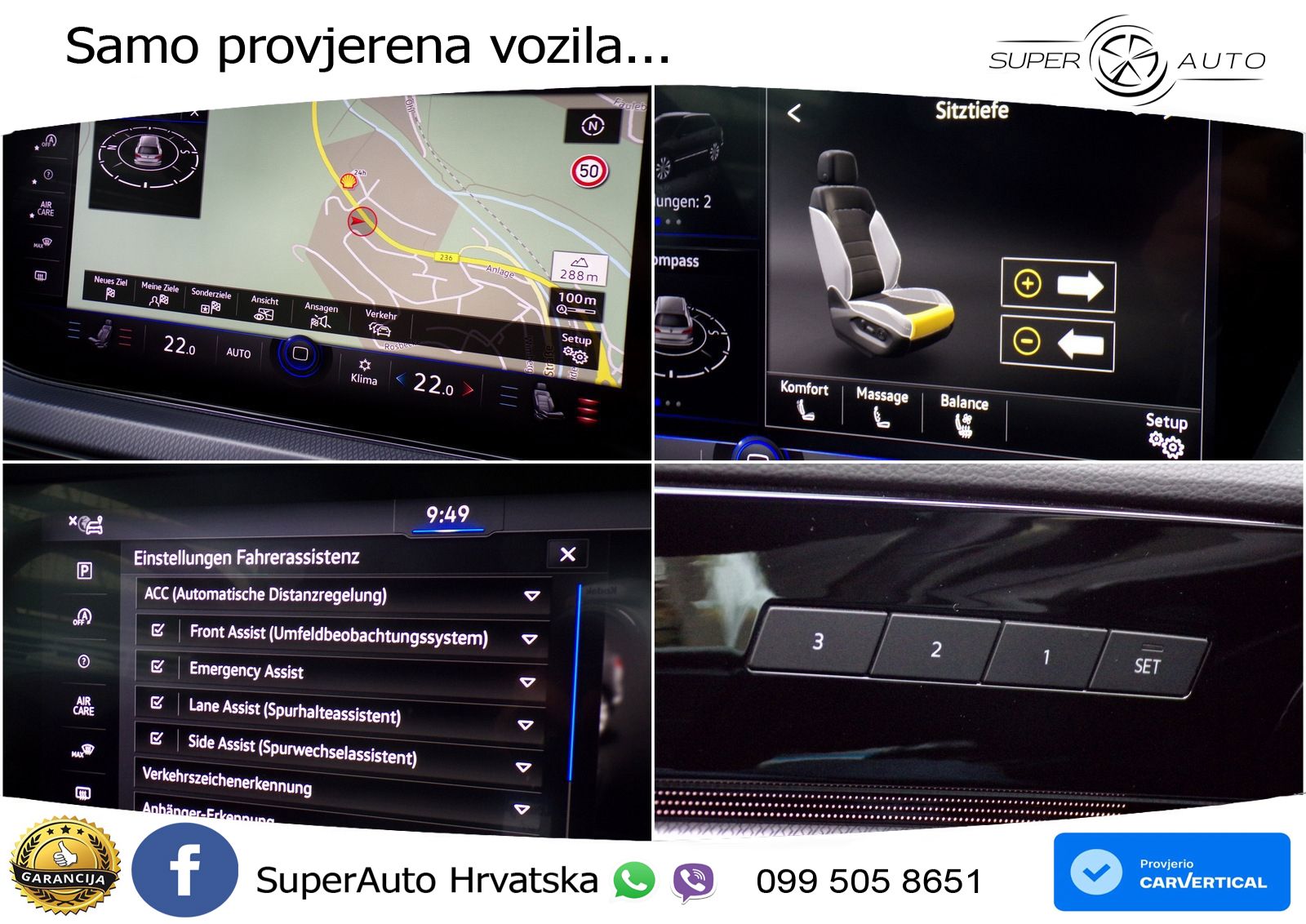 Volkswagen Touareg 3.0 V6 TDI (286 KS) 4MOTION Tiptronic R-Line ZRAČNI+ACC+GR SJED+KAM+PANO
