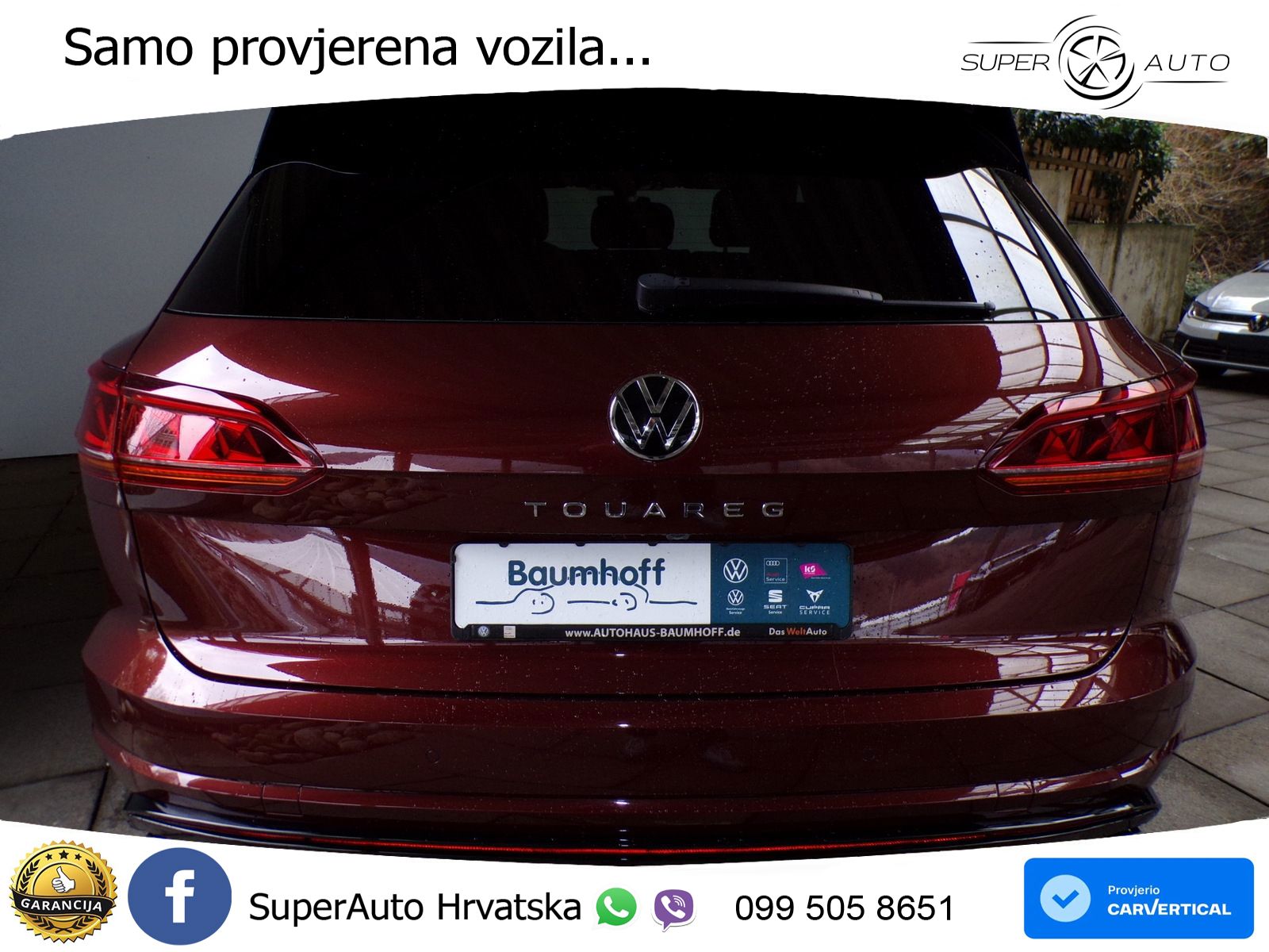 Volkswagen Touareg 3.0 V6 TDI (286 KS) 4MOTION Tiptronic R-Line ZRAČNI+ACC+GR SJED+KAM+PANO