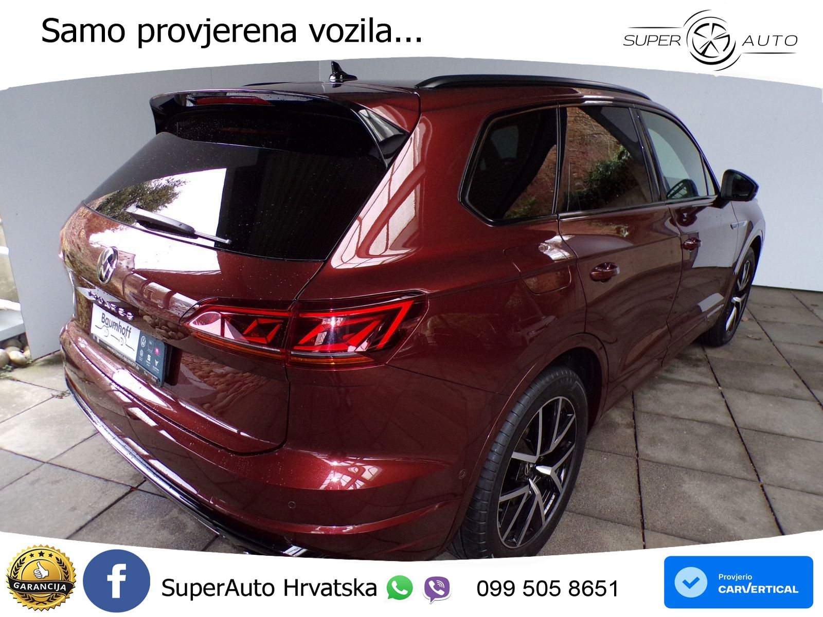 Volkswagen Touareg 3.0 V6 TDI (286 KS) 4MOTION Tiptronic R-Line ZRAČNI+ACC+GR SJED+KAM+PANO