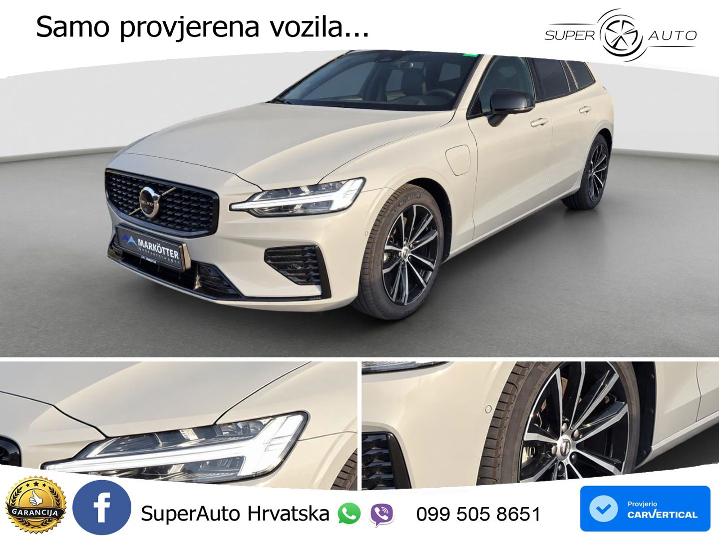 Volvo V60 2.0 T6 AWD Geartronic LED+GR SJED+ACC