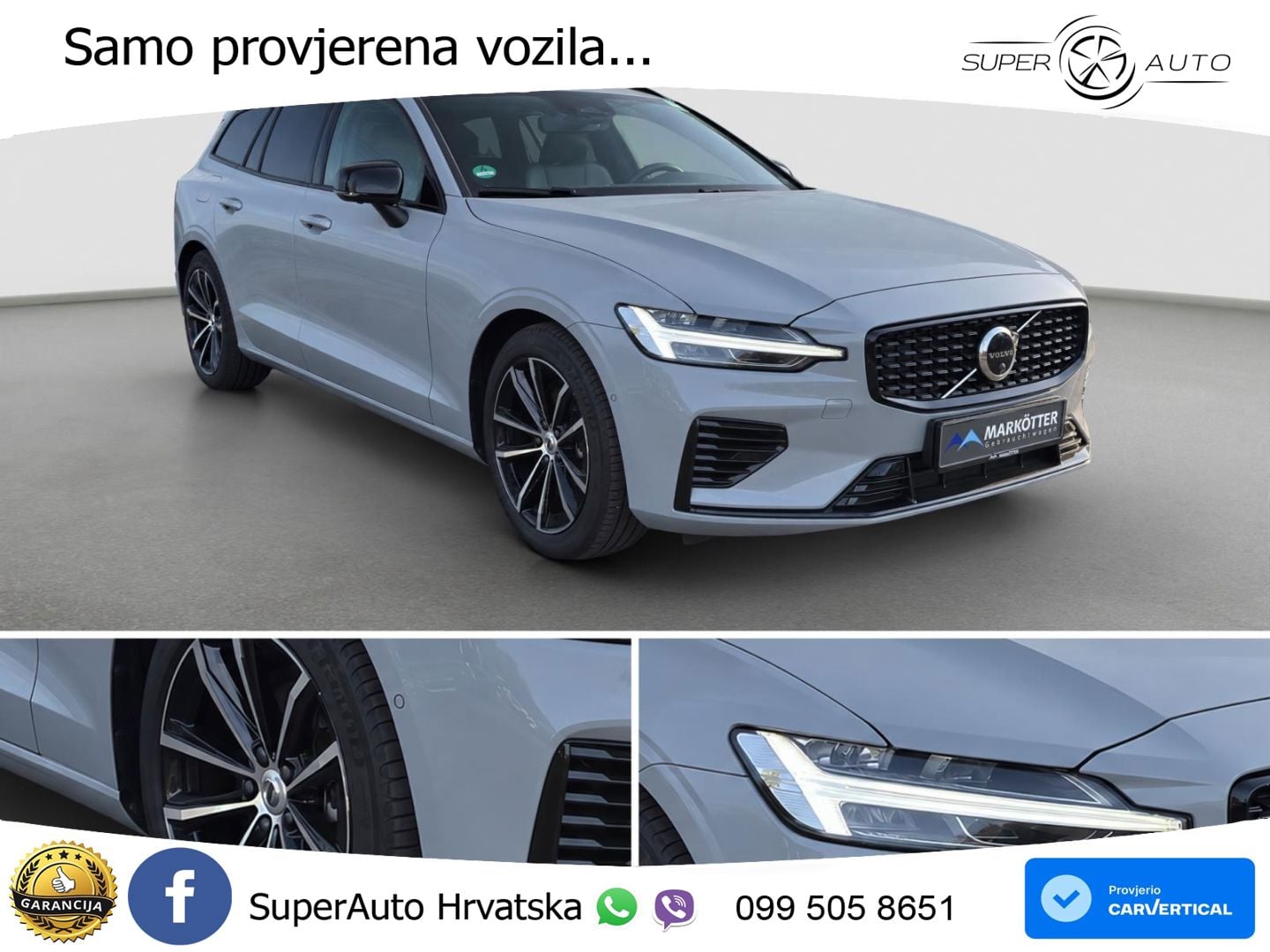 Volvo V60 2.0 T6 AWD Geartronic LED+GR SJED+ACC