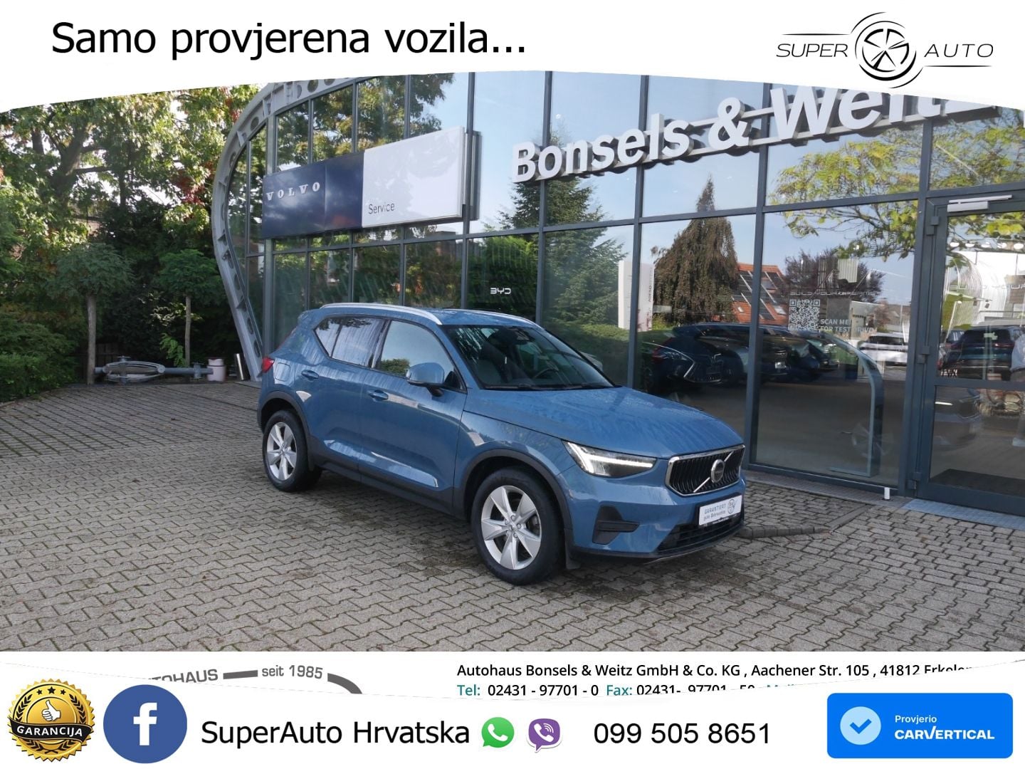 Volvo XC40 2.0 B3 163 KS Automatic LED+GR SJED+ACC