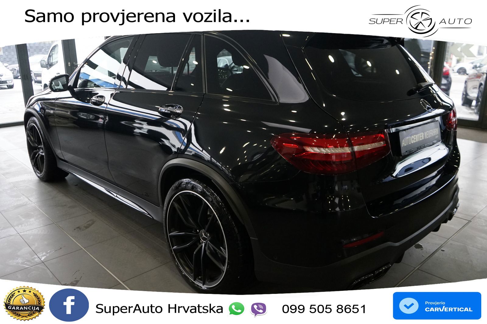 Mercedes AMG GLC 63 V8 (476 KS) 4MATIC+ MCT ZRAČNI+ACC+GR SJED+KAM+PANO