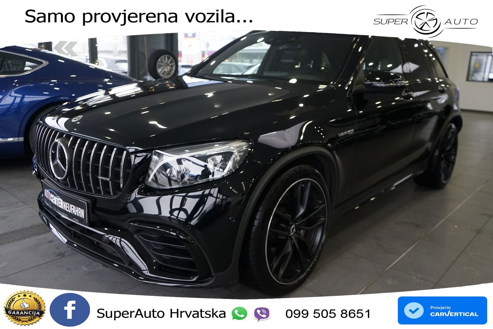 Mercedes AMG GLC 63 V8 (476 KS) 4MATIC+ MCT ZRAČNI+ACC+GR SJED+KAM+PANO