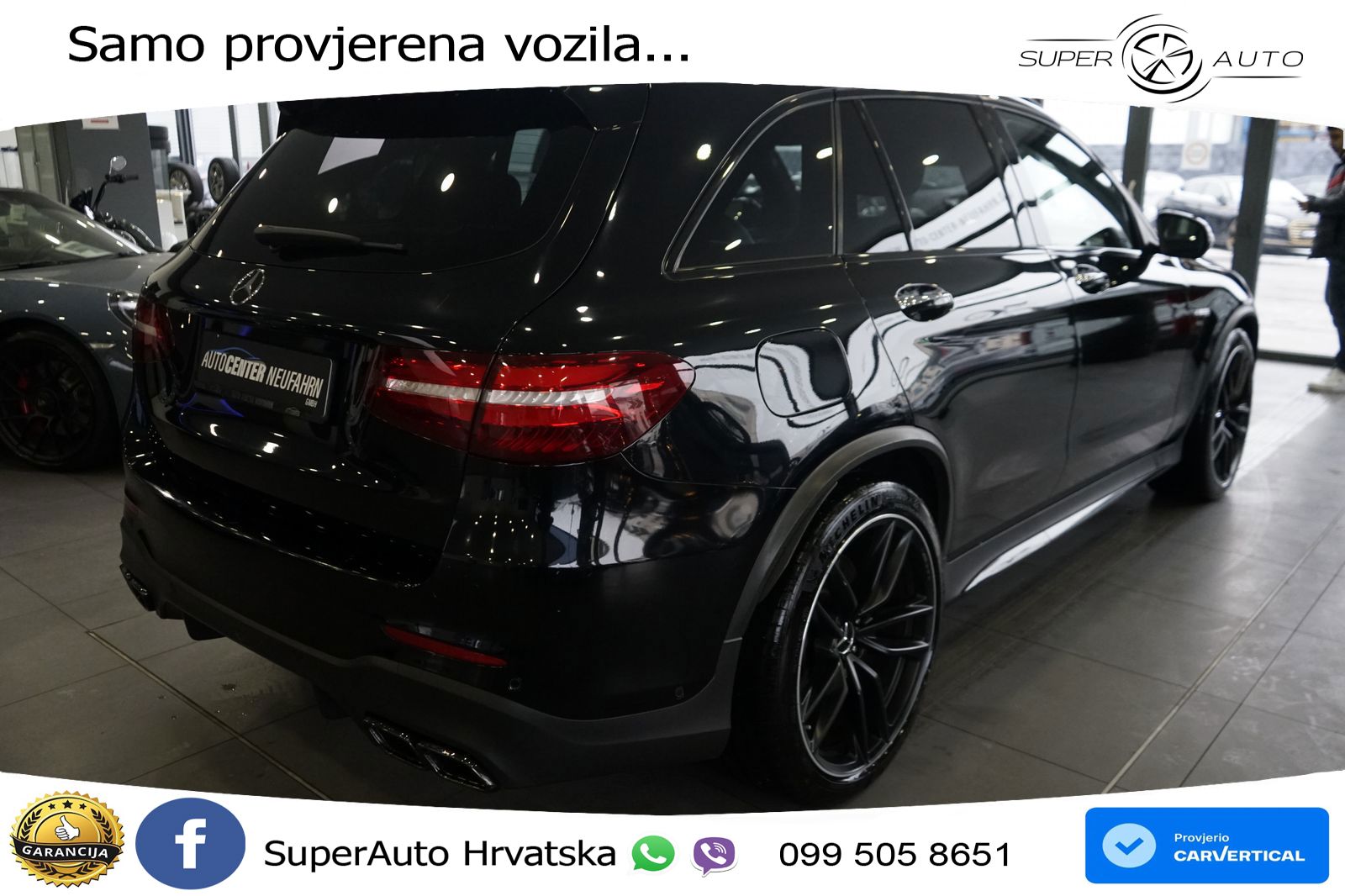 Mercedes AMG GLC 63 V8 (476 KS) 4MATIC+ MCT ZRAČNI+ACC+GR SJED+KAM+PANO