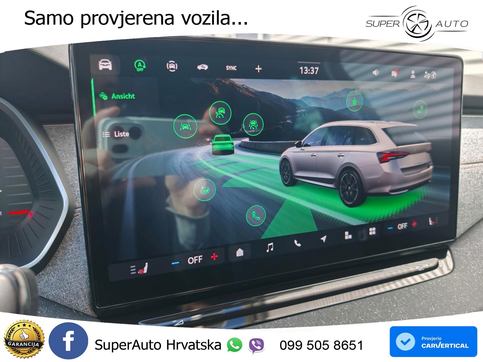 Škoda Octavia Combi 1.5 TSI (150 KS) DSG Selection MATRIX+GR SJED+KAM