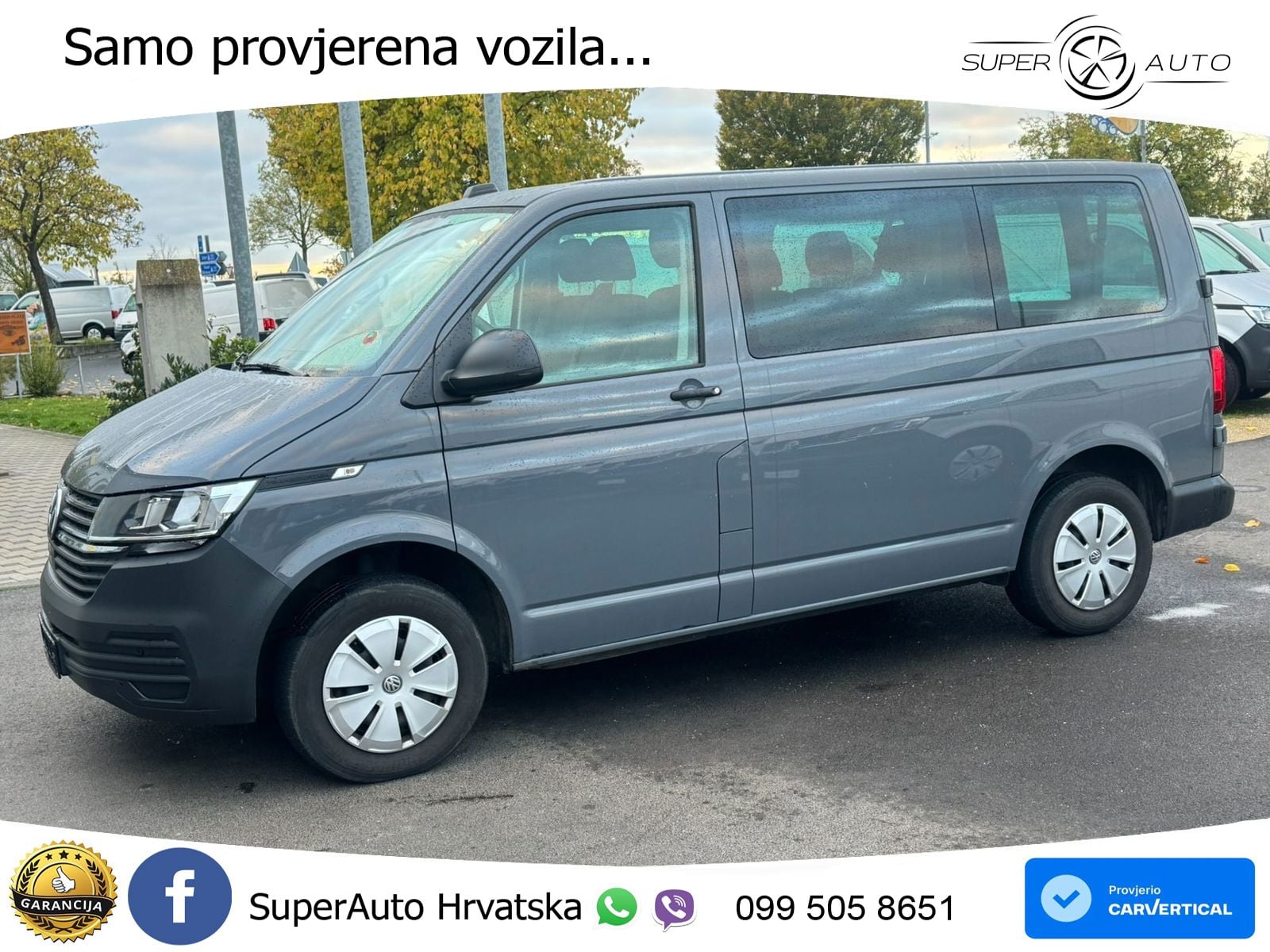 Volkswagen T6.1 Transporter Kombi Klima*PDC vo u. hi 150 KS
