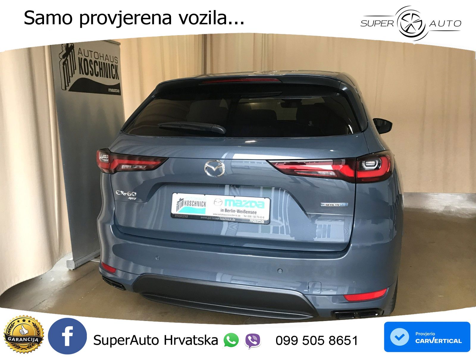 Mazda CX-60 2.5 e-Skyactiv (328 KS) AWD Automatic LED+GR SJED+ACC