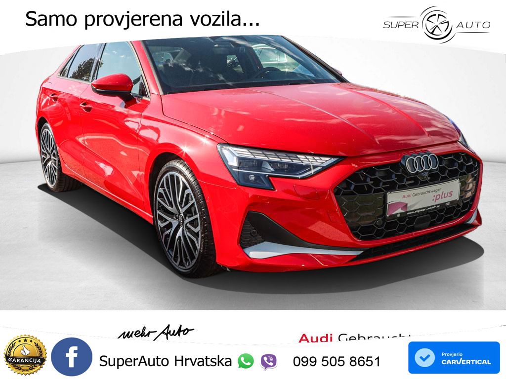 Audi A3 Limuzina 40 TFSI (204 KS) quattro S tronic S line LED+GR SJED+ACC