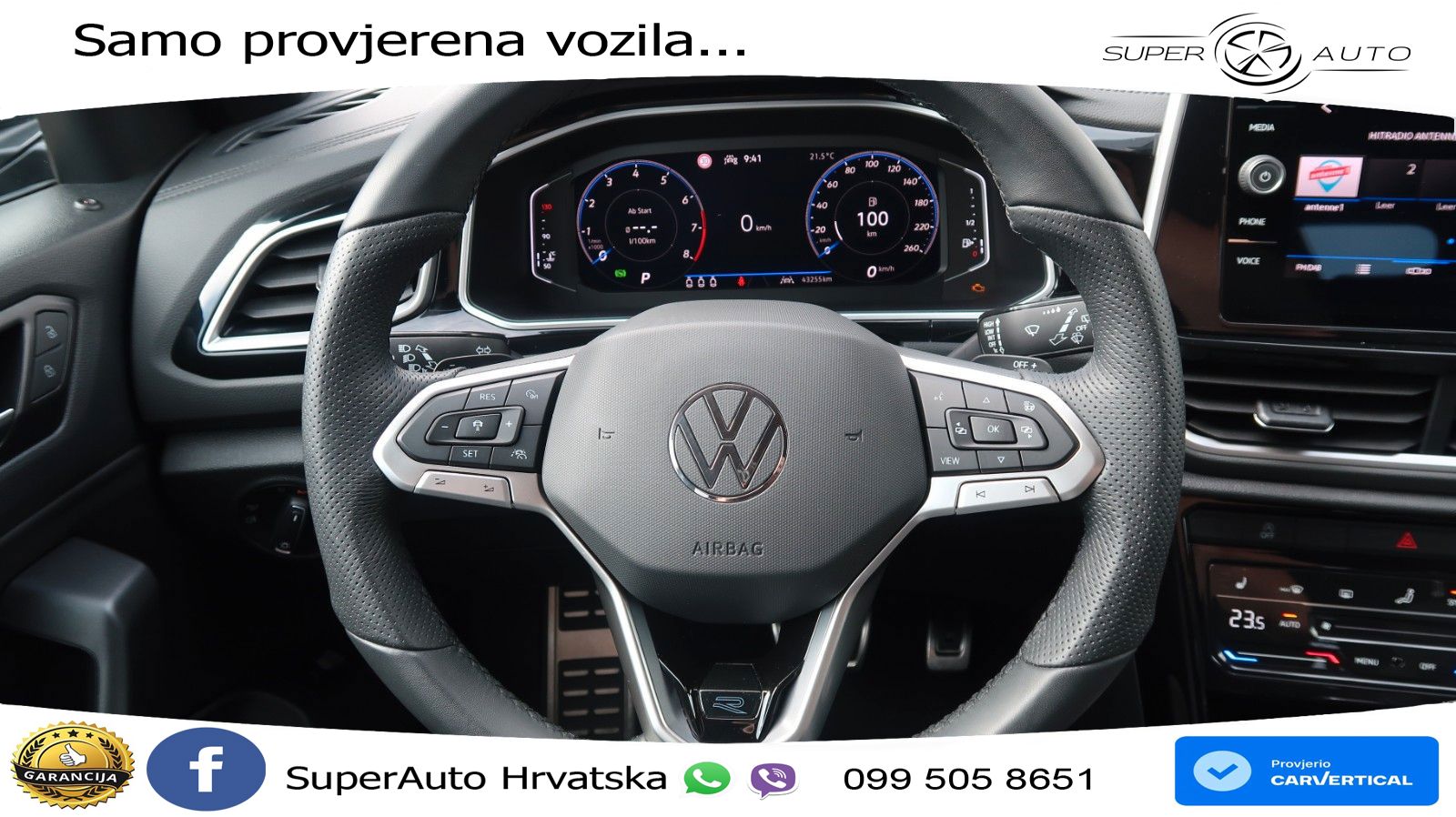 Volkswagen T-Roc 1.5 TSI (150 KS) DSG R-Line LED+GR SJED+ACC