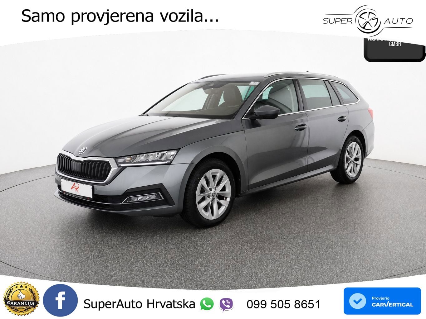 Škoda Octavia Combi 2.0 TDI (150 KS) DSG LED+GR SJED+ACC