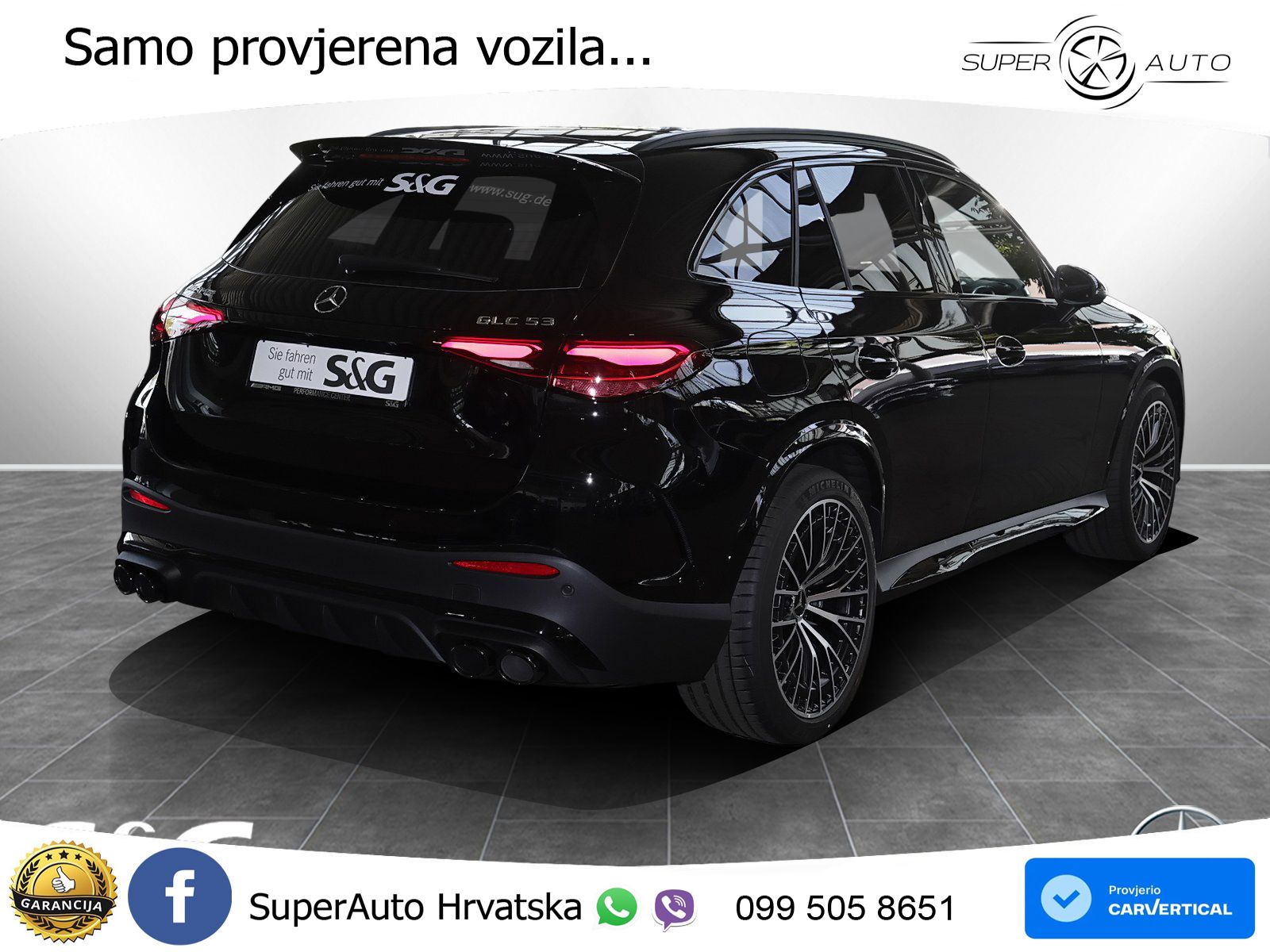 Mercedes AMG GLC 53 (449 KS) 4MATIC+ AMG SPEEDSHIFT TCT 9G ACC+GR SJED+360+PANO