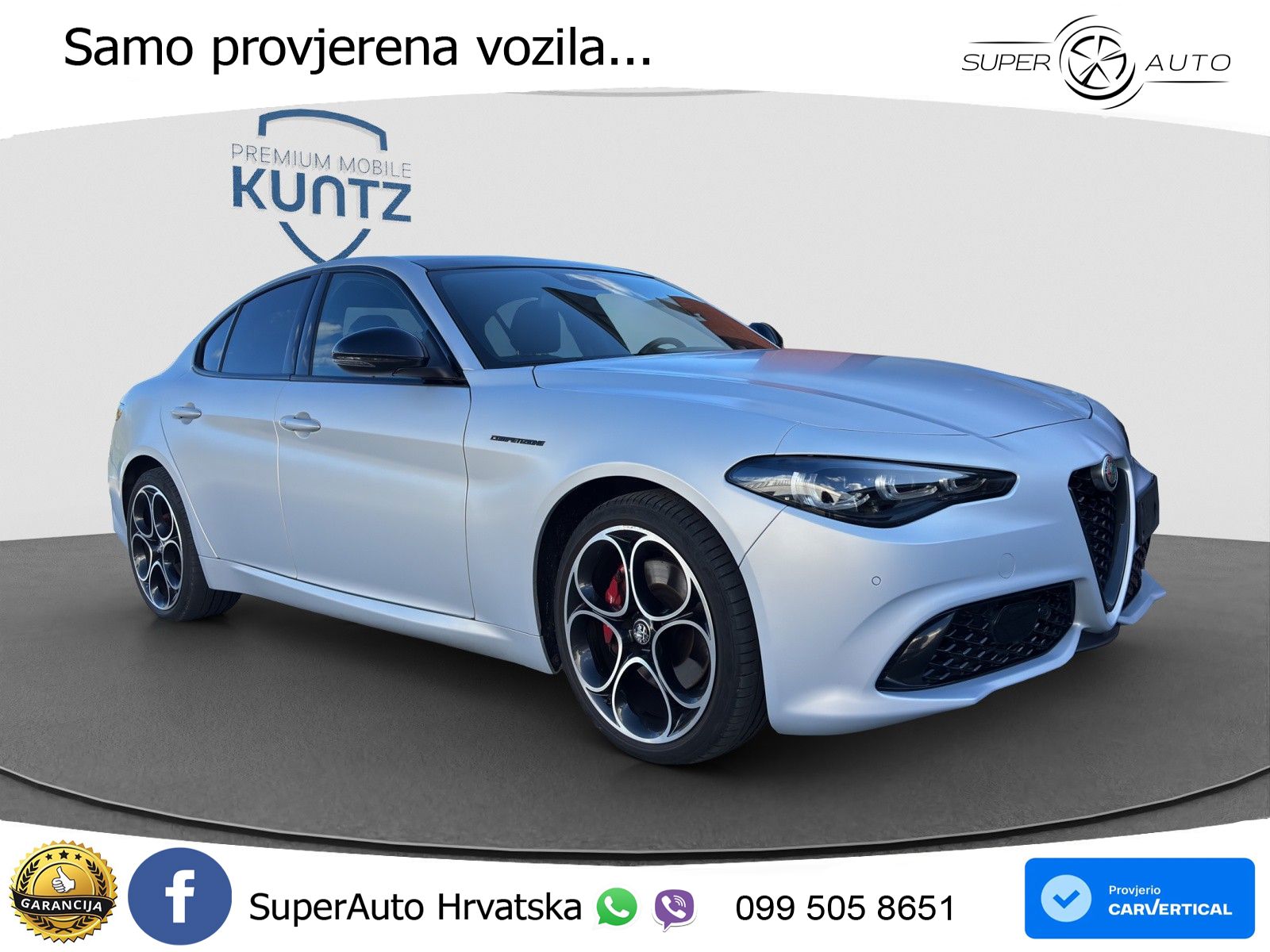 Alfa Romeo Giulia 2.2 MultiJet II (210 KS) Q4 Automatic LED+GR SJED+ACC
