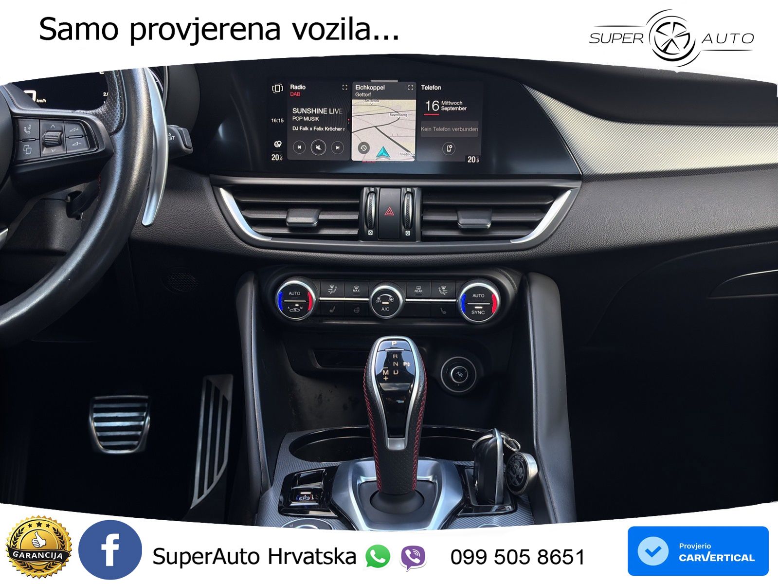 Alfa Romeo Giulia 2.2 MultiJet II (210 KS) Q4 Automatic LED+GR SJED+ACC