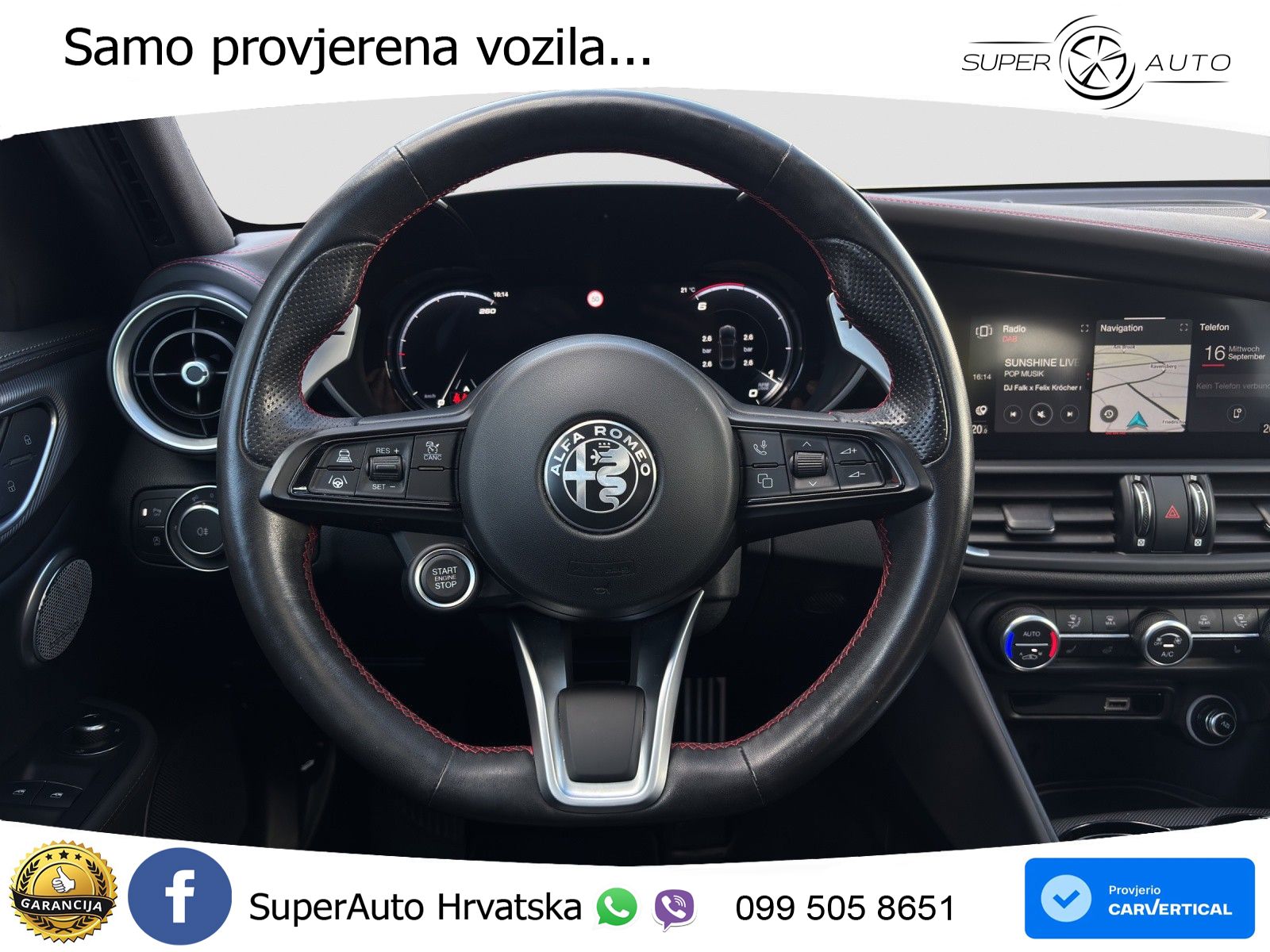 Alfa Romeo Giulia 2.2 MultiJet II (210 KS) Q4 Automatic LED+GR SJED+ACC