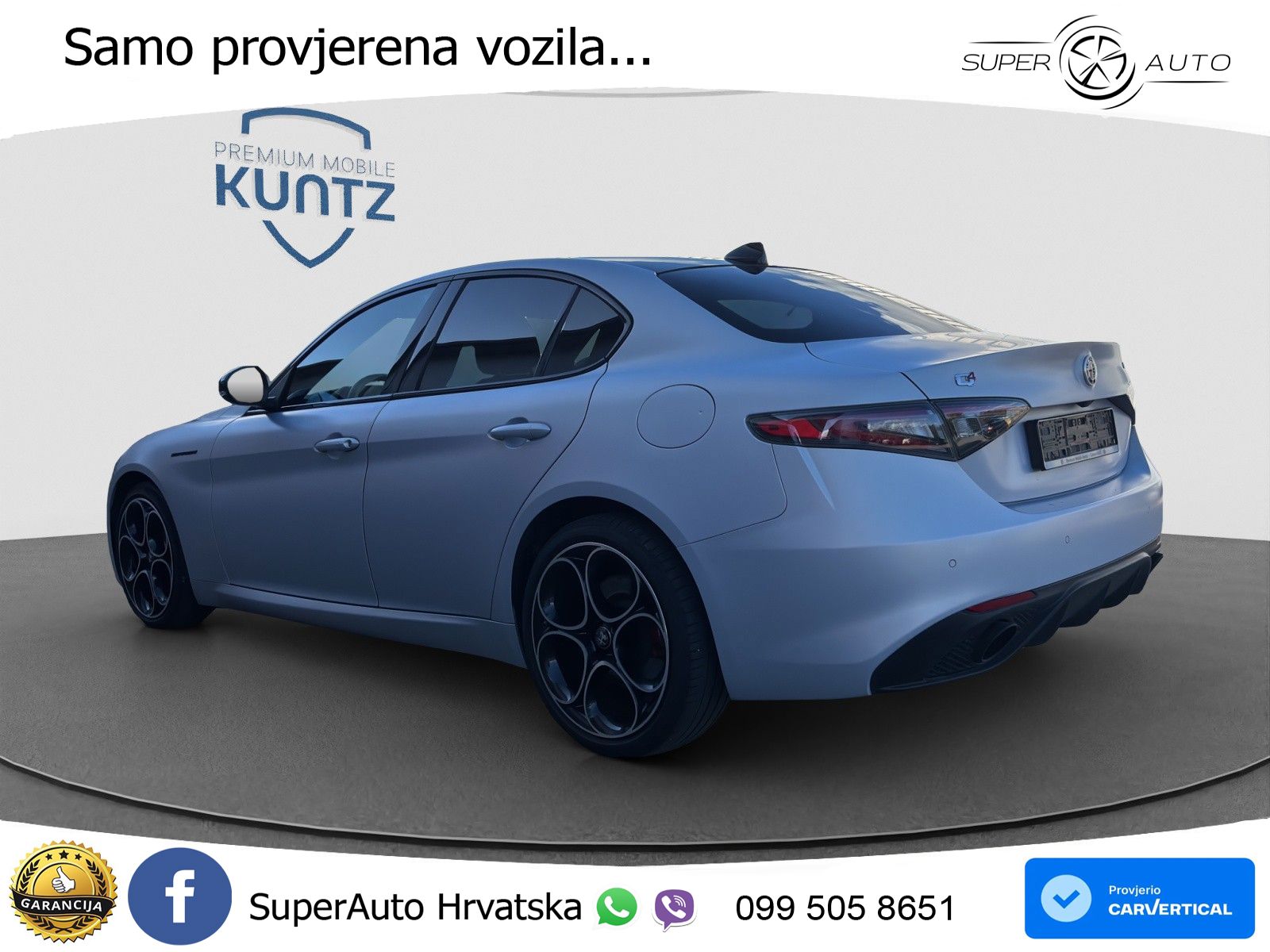 Alfa Romeo Giulia 2.2 MultiJet II (210 KS) Q4 Automatic LED+GR SJED+ACC