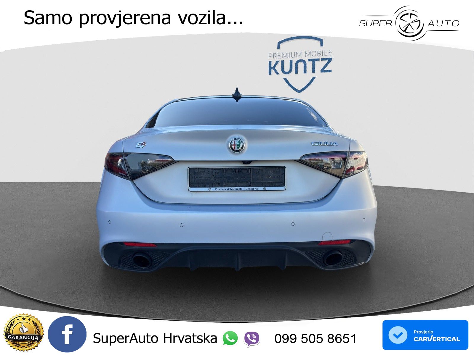Alfa Romeo Giulia 2.2 MultiJet II (210 KS) Q4 Automatic LED+GR SJED+ACC