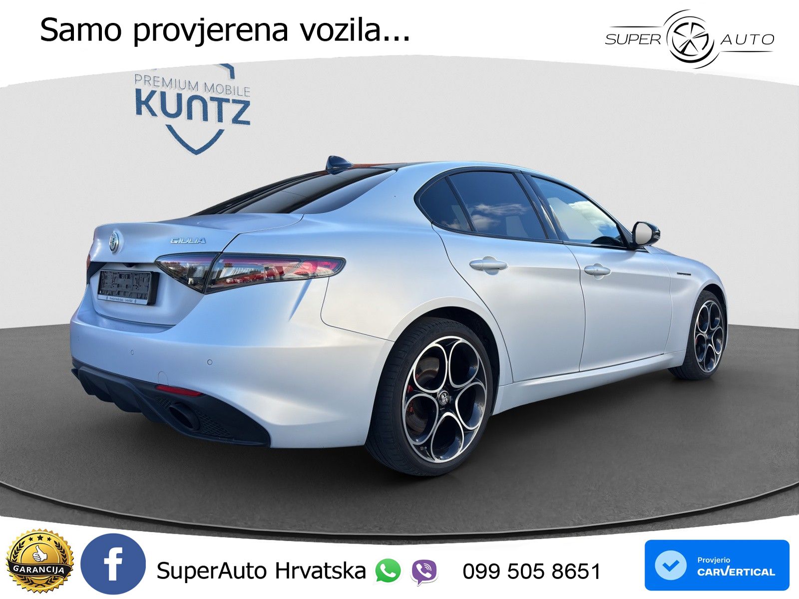 Alfa Romeo Giulia 2.2 MultiJet II (210 KS) Q4 Automatic LED+GR SJED+ACC