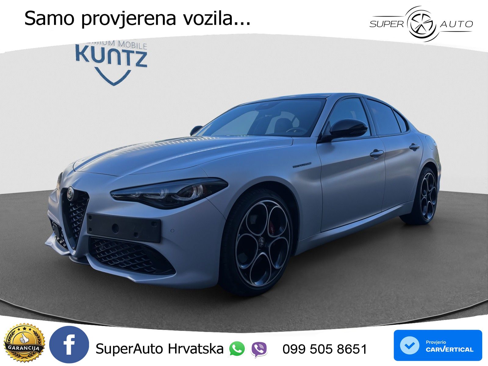 Alfa Romeo Giulia 2.2 MultiJet II (210 KS) Q4 Automatic LED+GR SJED+ACC