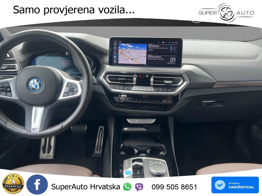 BMW iX3 80 kWh (286 KS) M Sport LED+GR SJED+ACC