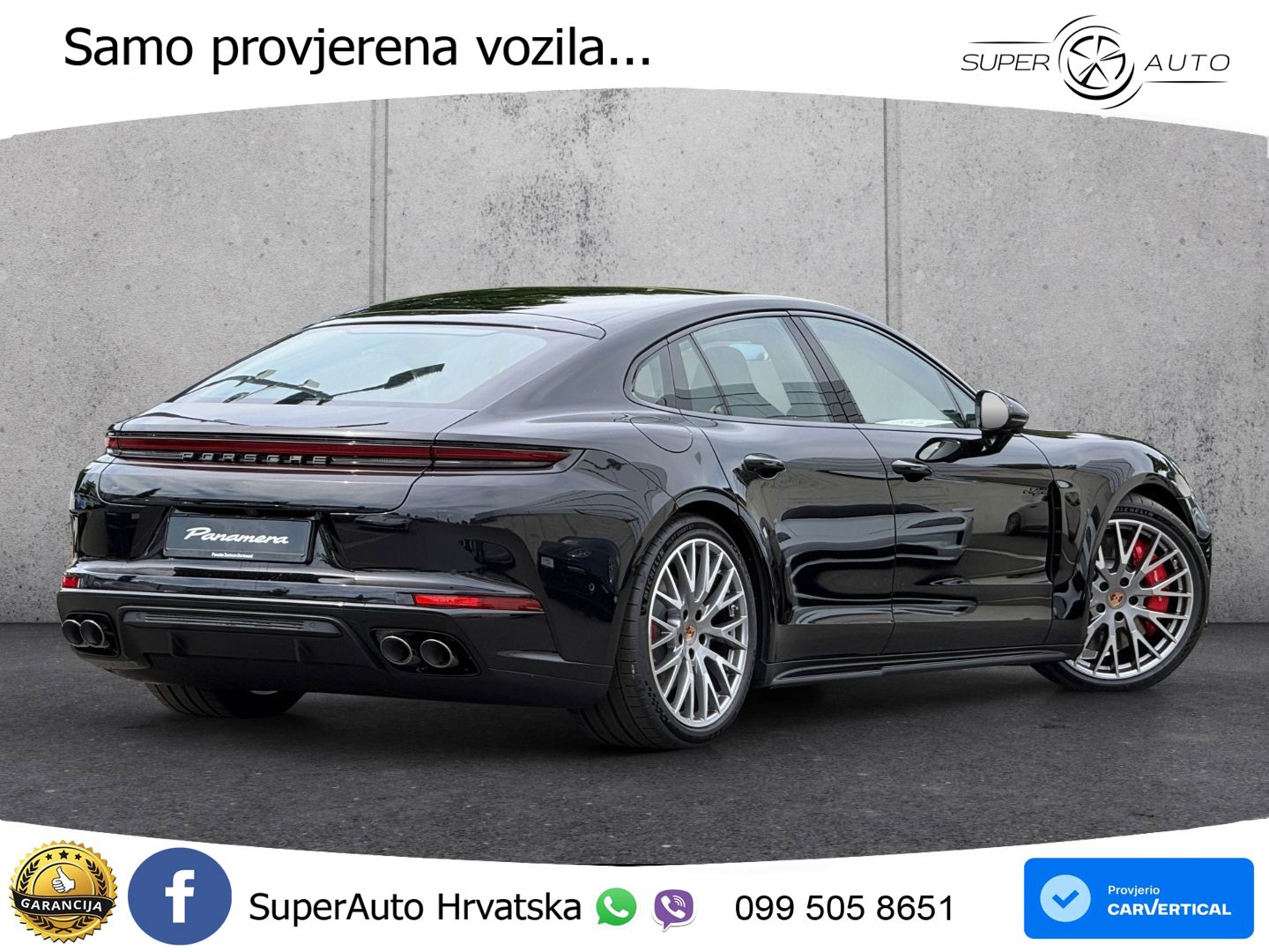 Porsche Panamera 4S 2.9 V6 (544 KS) E-Hybrid PDK ZRAČNI+ACC+GR SJED+KAM+PANO