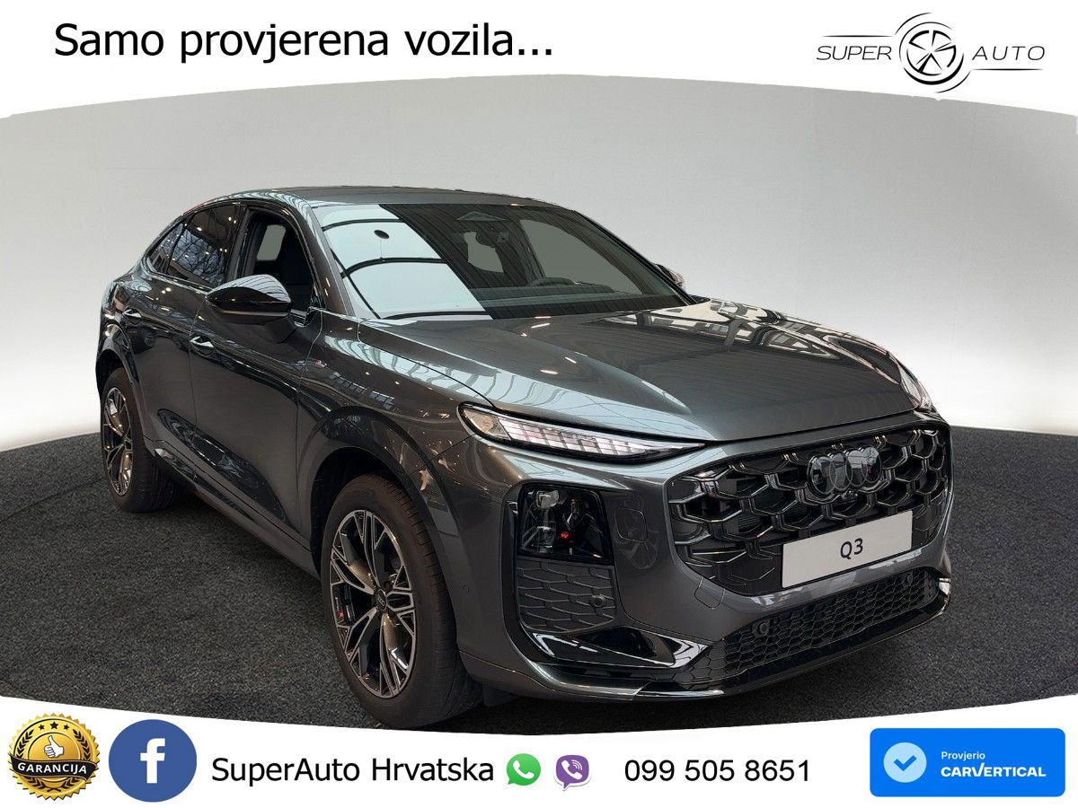 Audi Q3 Sportback 2.0 TDI (150 KS) S tronic S line LED+GR SJED+ACC