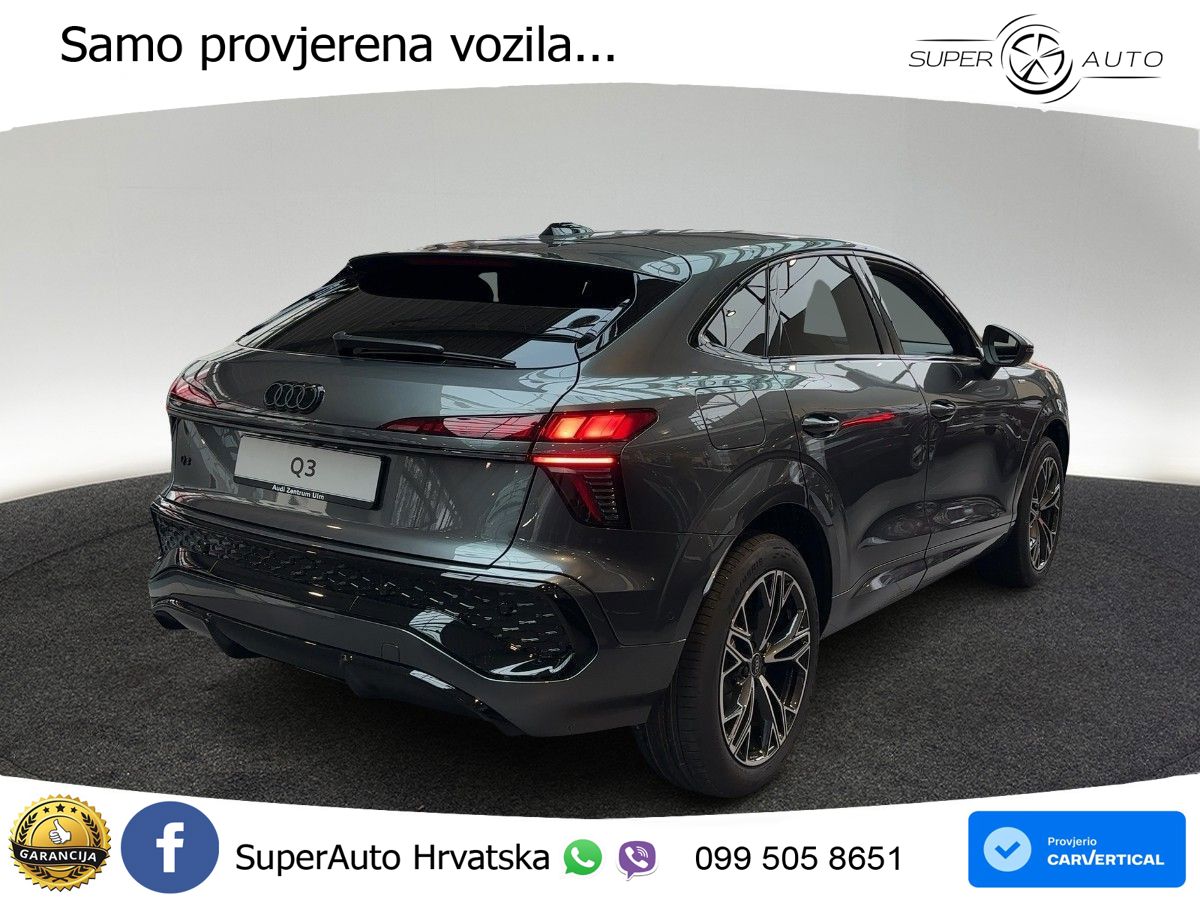 Audi Q3 Sportback 2.0 TDI (150 KS) S tronic S line LED+GR SJED+ACC