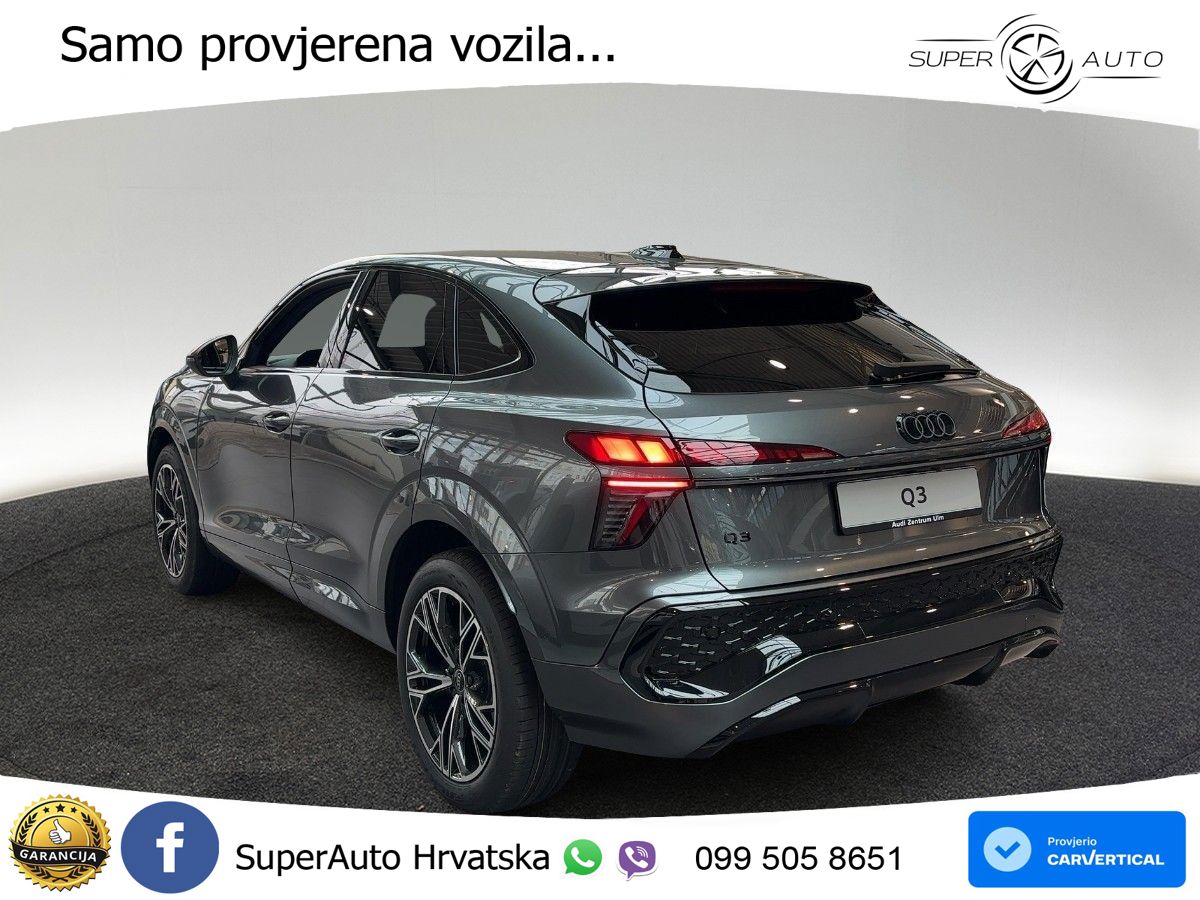 Audi Q3 Sportback 2.0 TDI (150 KS) S tronic S line LED+GR SJED+ACC