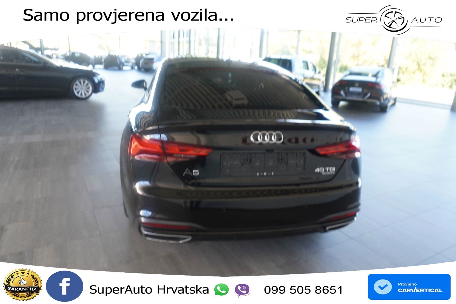Audi A5 Sportback 40 TDI (204 KS) quattro S tronic LED+GR SJED+ACC