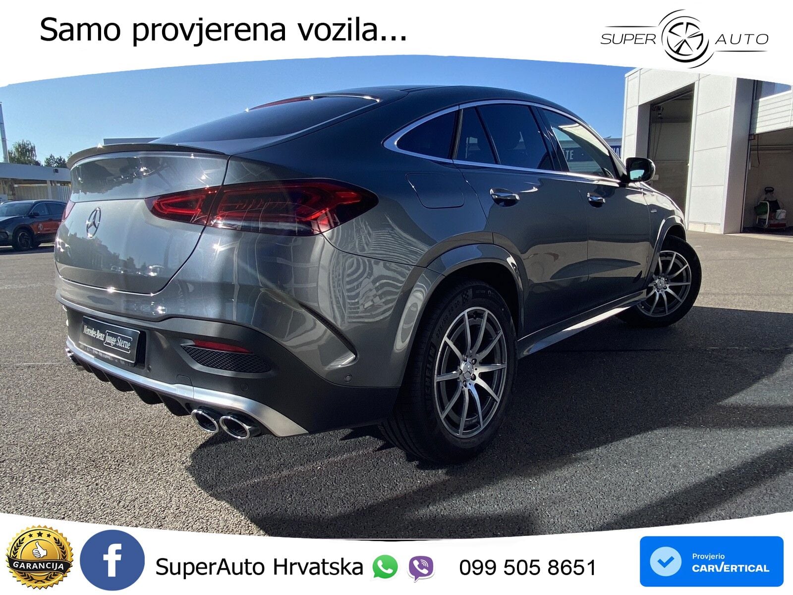 Mercedes AMG GLE Coupe 53 (435 KS) EQ Boost 4MATIC+ AMG SPEEDSHIFT TCT 9G ZRAČNI+ACC+GR SJED+KAM