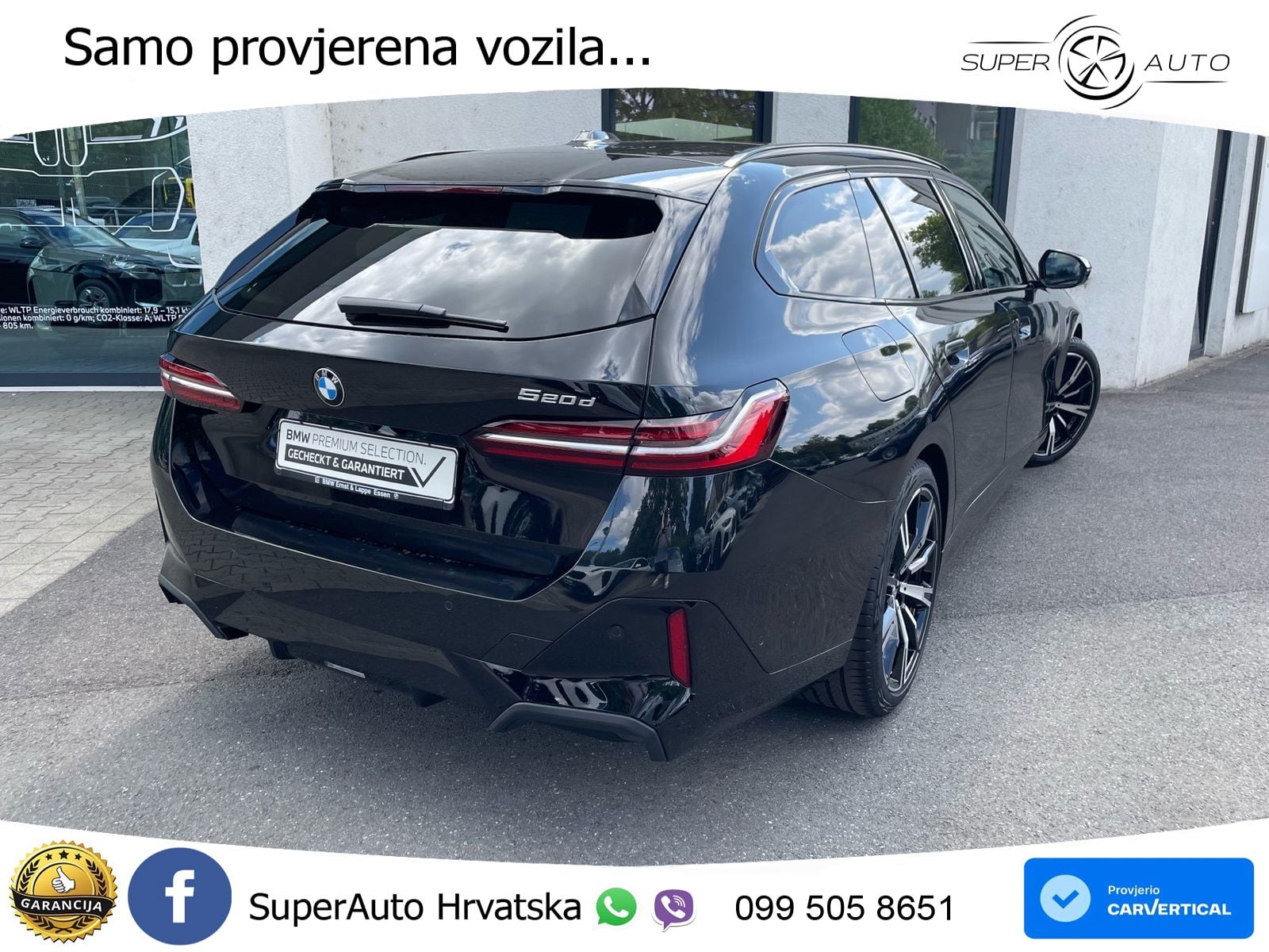 BMW 520d Touring (197 KS) Steptronic M Sport ACC+HEAD+4xGR SJED+360+PANO