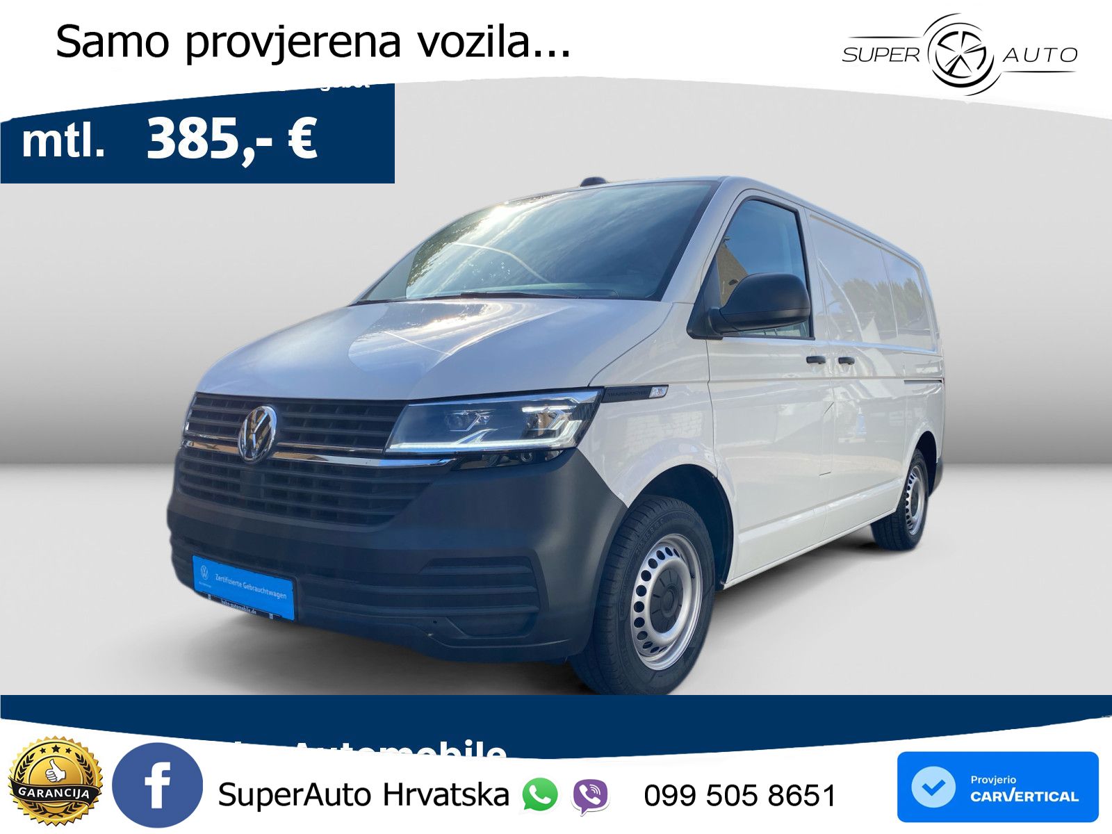 Volkswagen T6.1 Transporter LED ACC Standheizung Werkstatte 150 KS