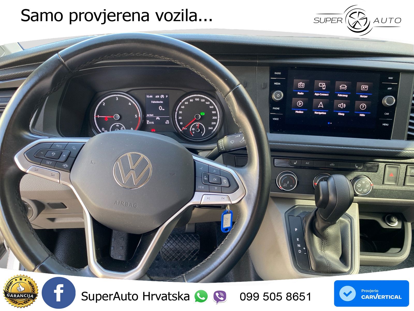 Volkswagen T6.1 Transporter LED ACC Standheizung Werkstatte 150 KS