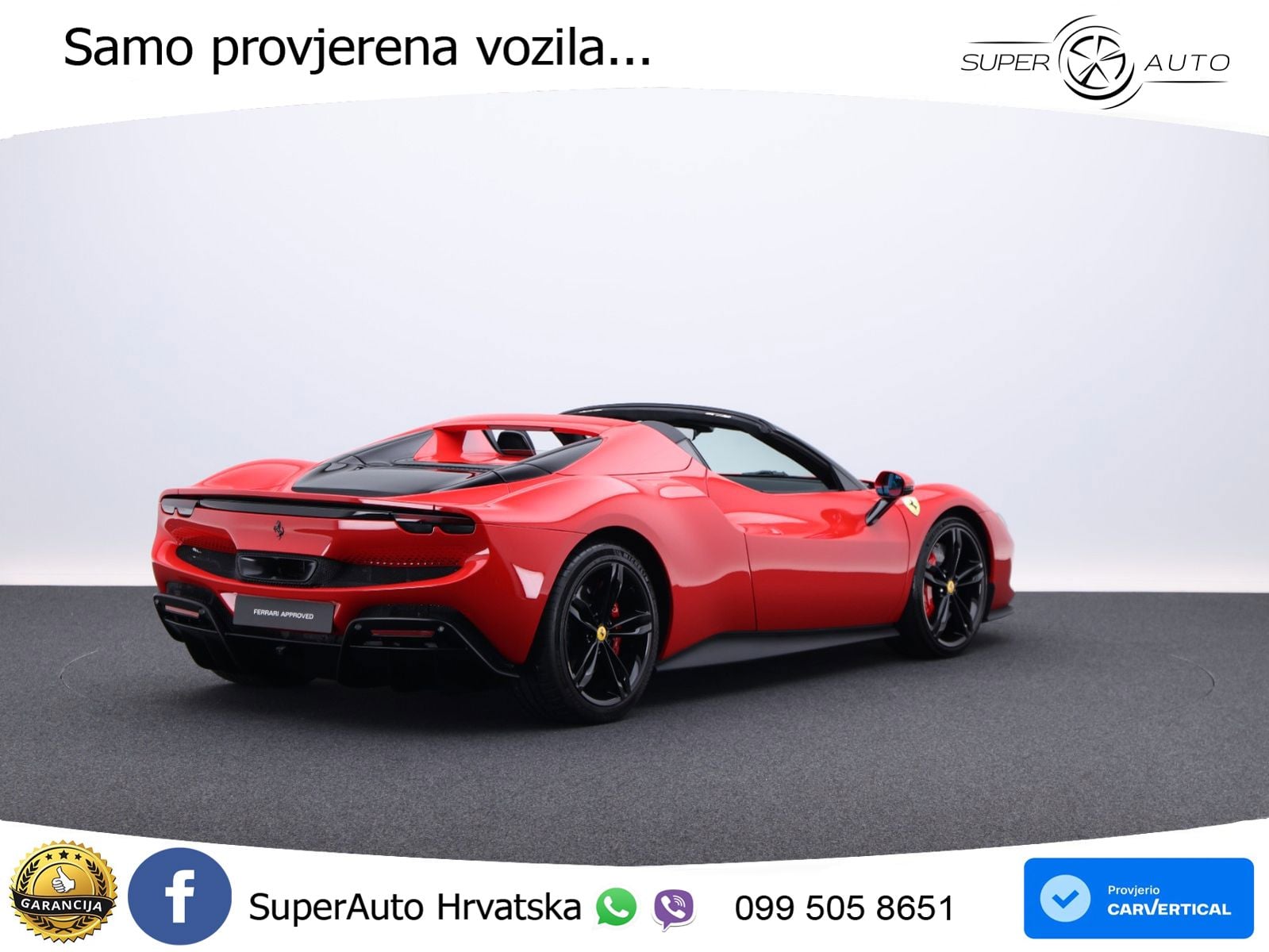 Ferrari 296 GTS 3.0 V6 (830 KS) F1 DCT LED+ACC