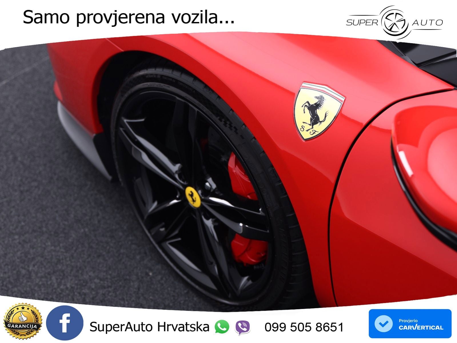 Ferrari 296 GTS 3.0 V6 (830 KS) F1 DCT LED+ACC