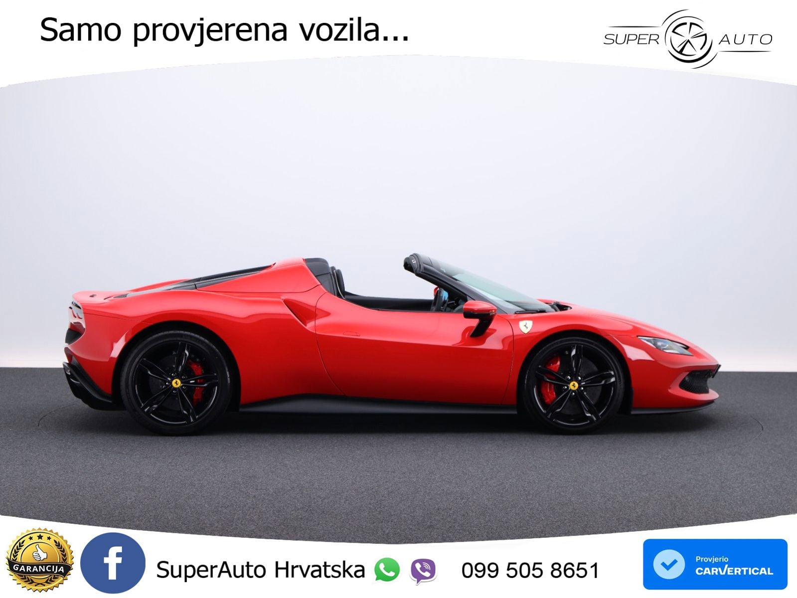 Ferrari 296 GTS 3.0 V6 (830 KS) F1 DCT LED+ACC