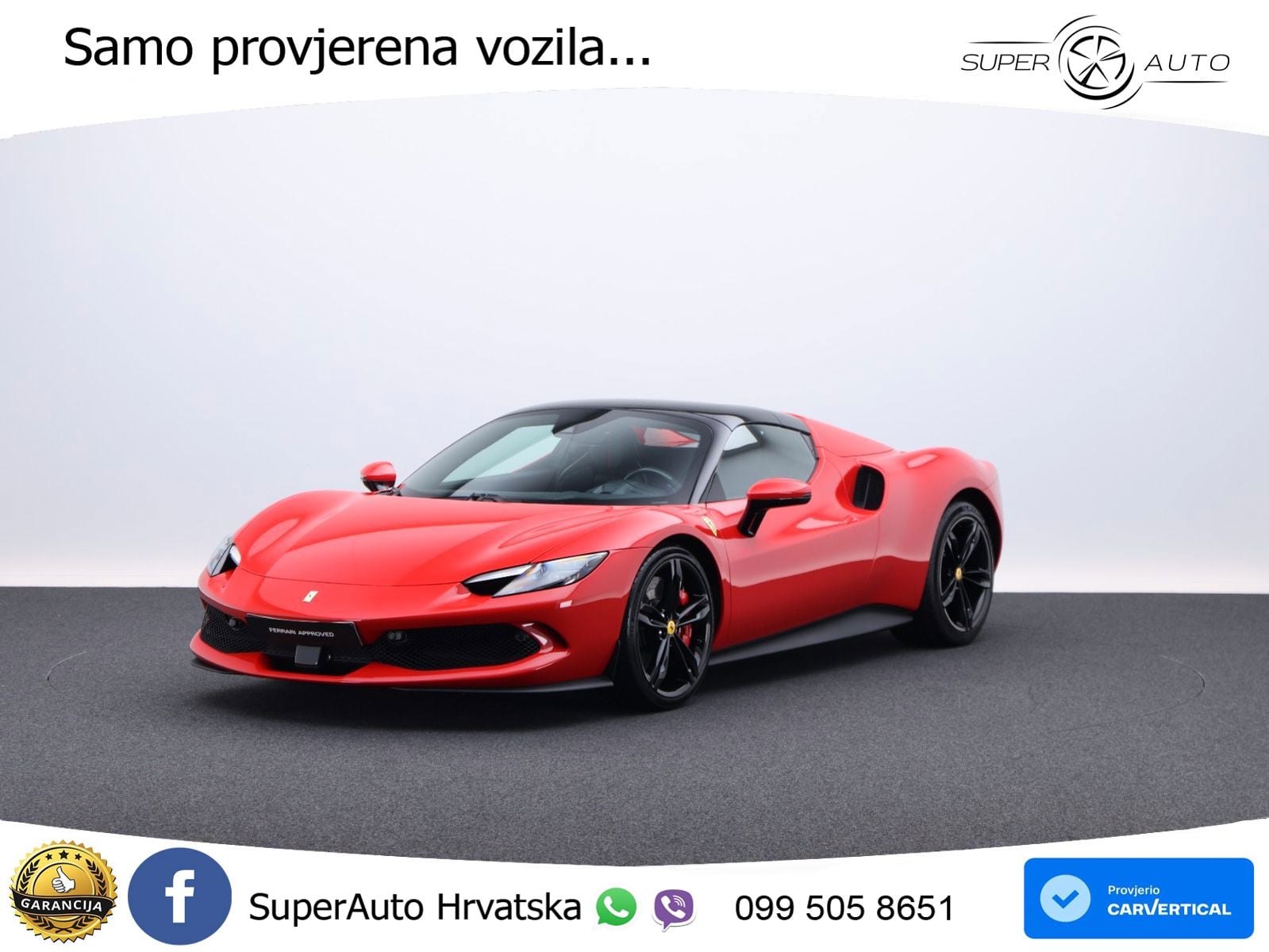 Ferrari 296 GTS 3.0 V6 (830 KS) F1 DCT LED+ACC