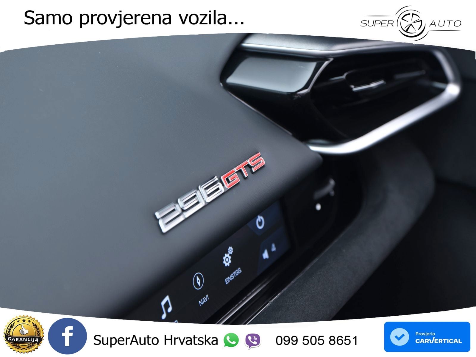 Ferrari 296 GTS 3.0 V6 (830 KS) F1 DCT LED+ACC