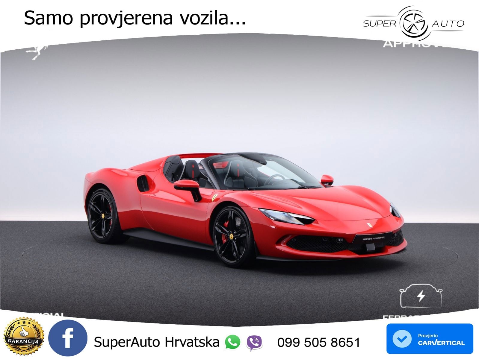 Ferrari 296 GTS 3.0 V6 (830 KS) F1 DCT LED+ACC