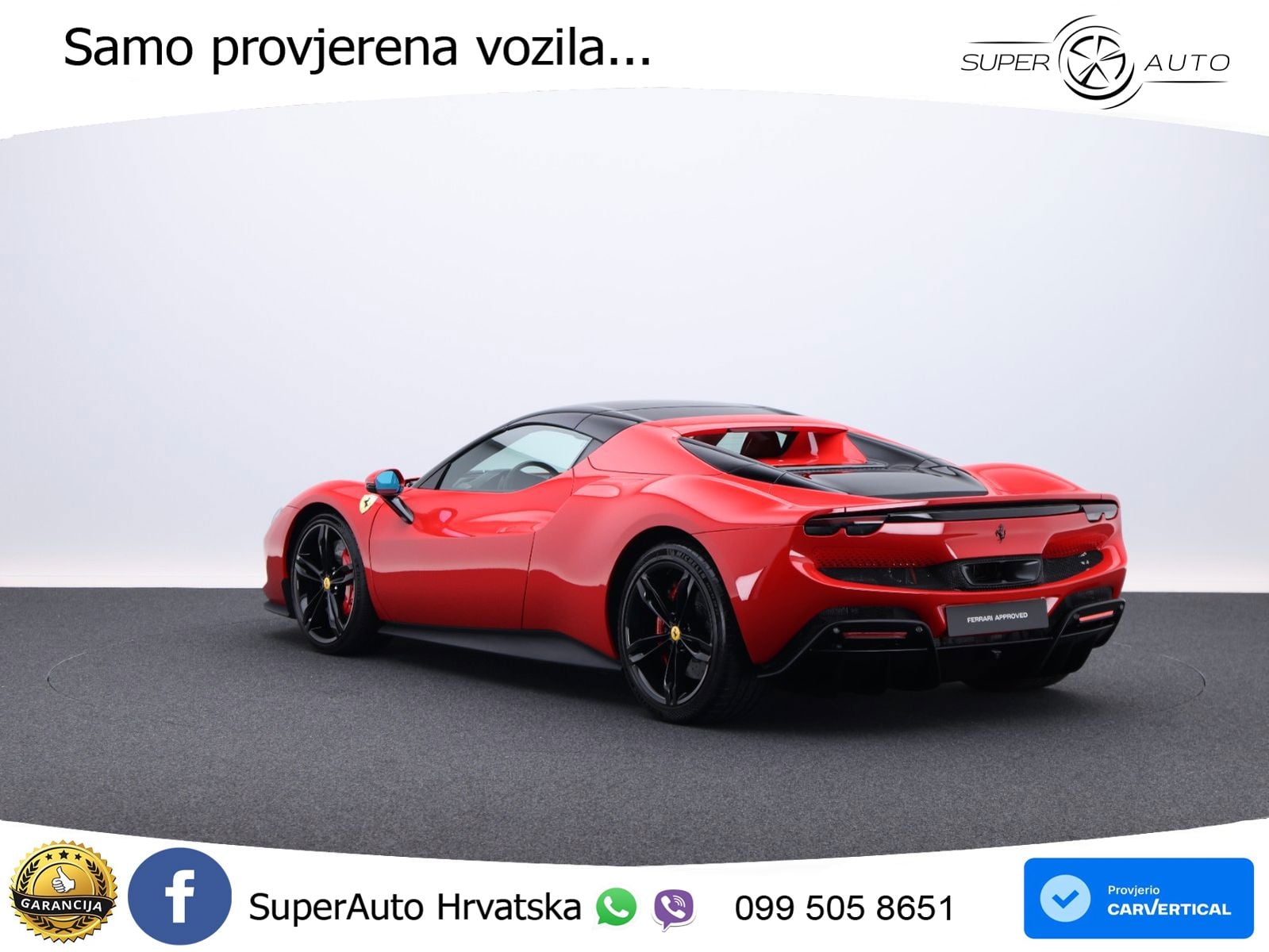 Ferrari 296 GTS 3.0 V6 (830 KS) F1 DCT LED+ACC