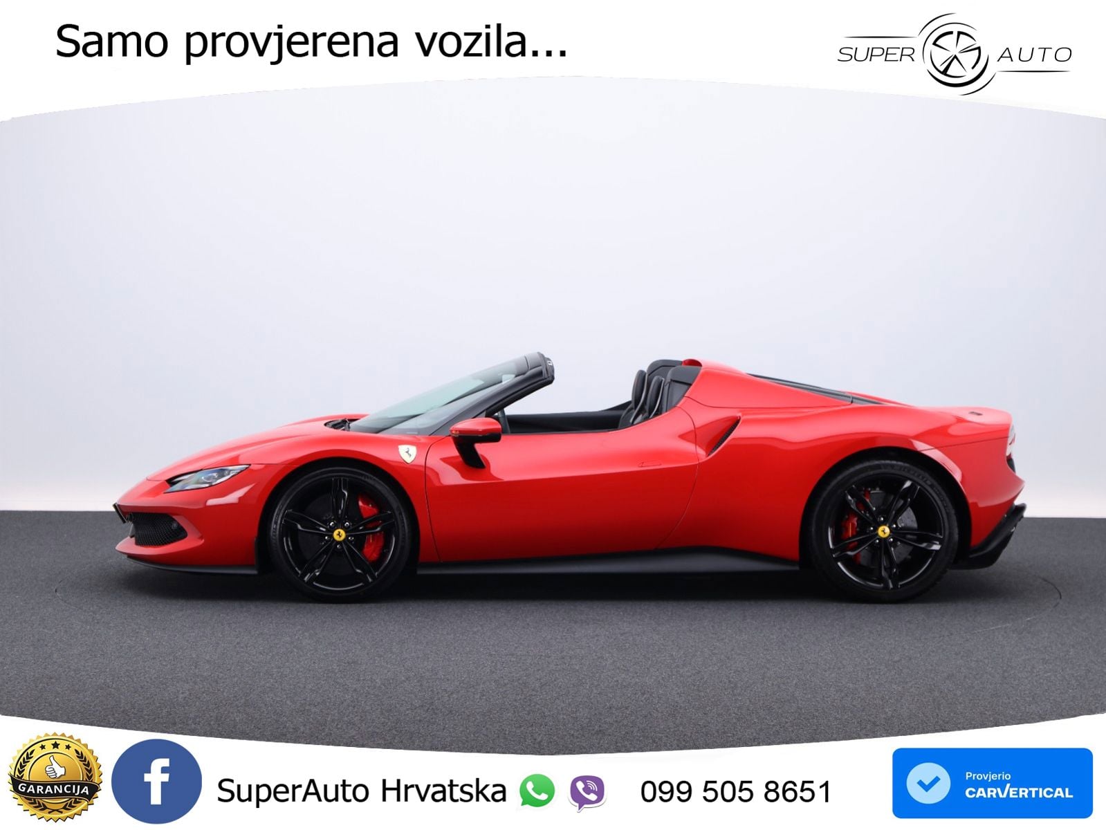Ferrari 296 GTS 3.0 V6 (830 KS) F1 DCT LED+ACC