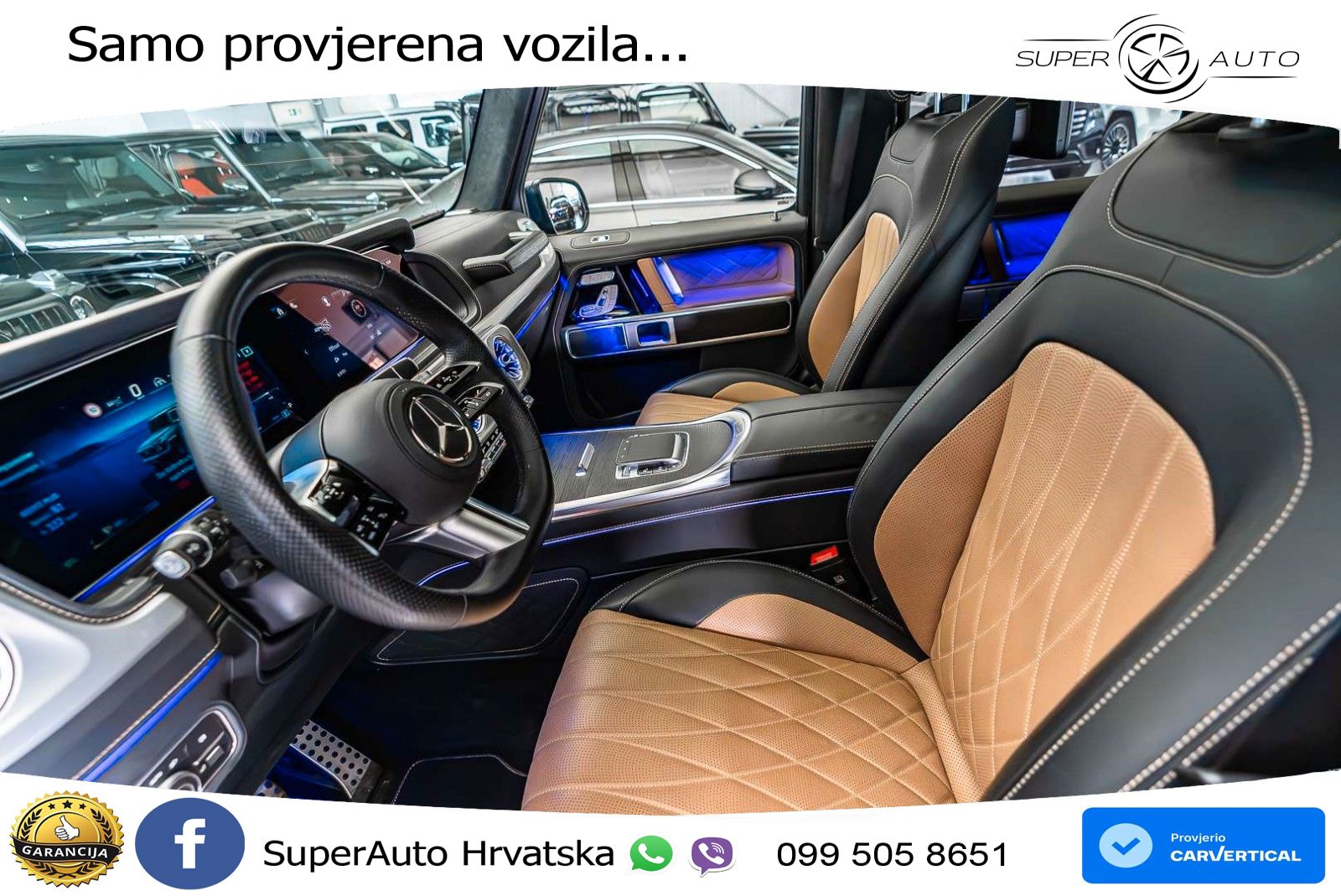 Mercedes G 500 Long (449 KS) 4MATIC 9G-TRONIC Superior LED+GR SJED+ACC