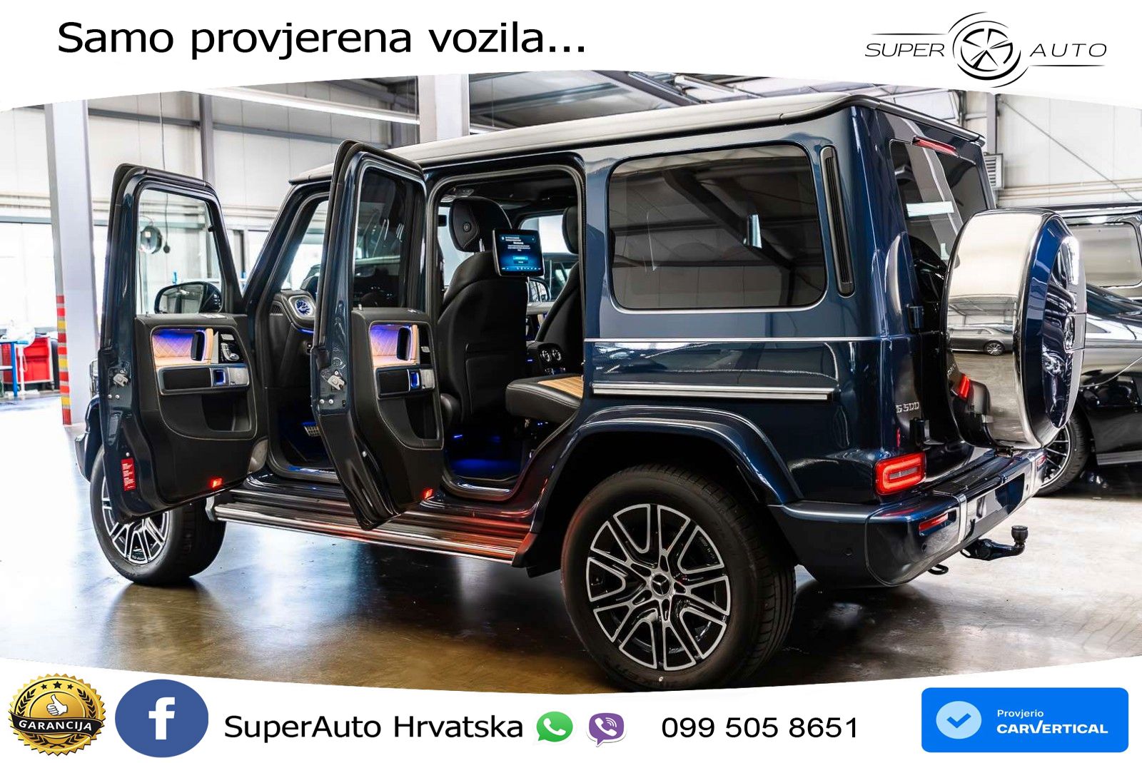 Mercedes G 500 Long (449 KS) 4MATIC 9G-TRONIC Superior LED+GR SJED+ACC