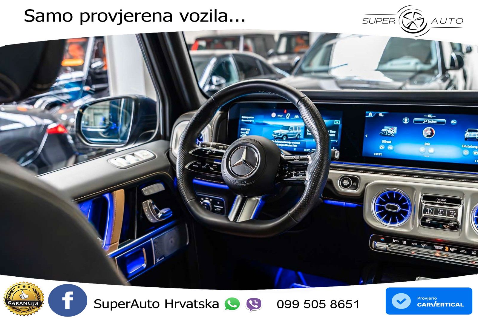 Mercedes G 500 Long (449 KS) 4MATIC 9G-TRONIC Superior LED+GR SJED+ACC