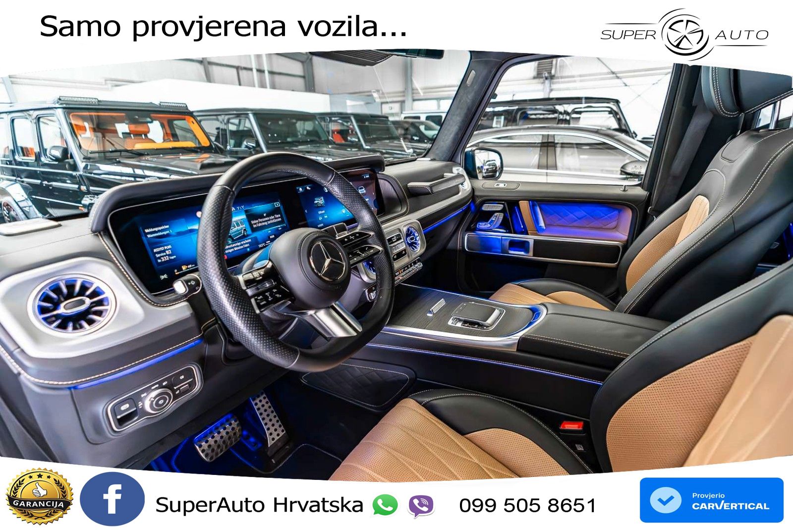 Mercedes G 500 Long (449 KS) 4MATIC 9G-TRONIC Superior LED+GR SJED+ACC