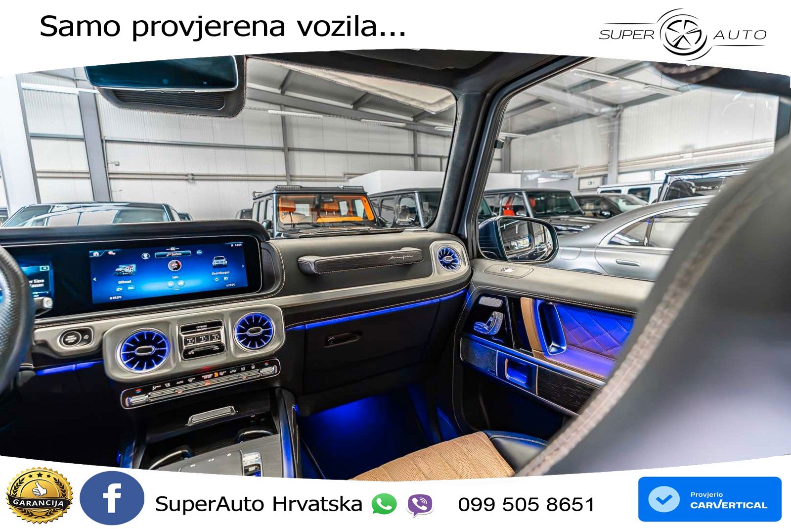 Mercedes G 500 Long (449 KS) 4MATIC 9G-TRONIC Superior LED+GR SJED+ACC